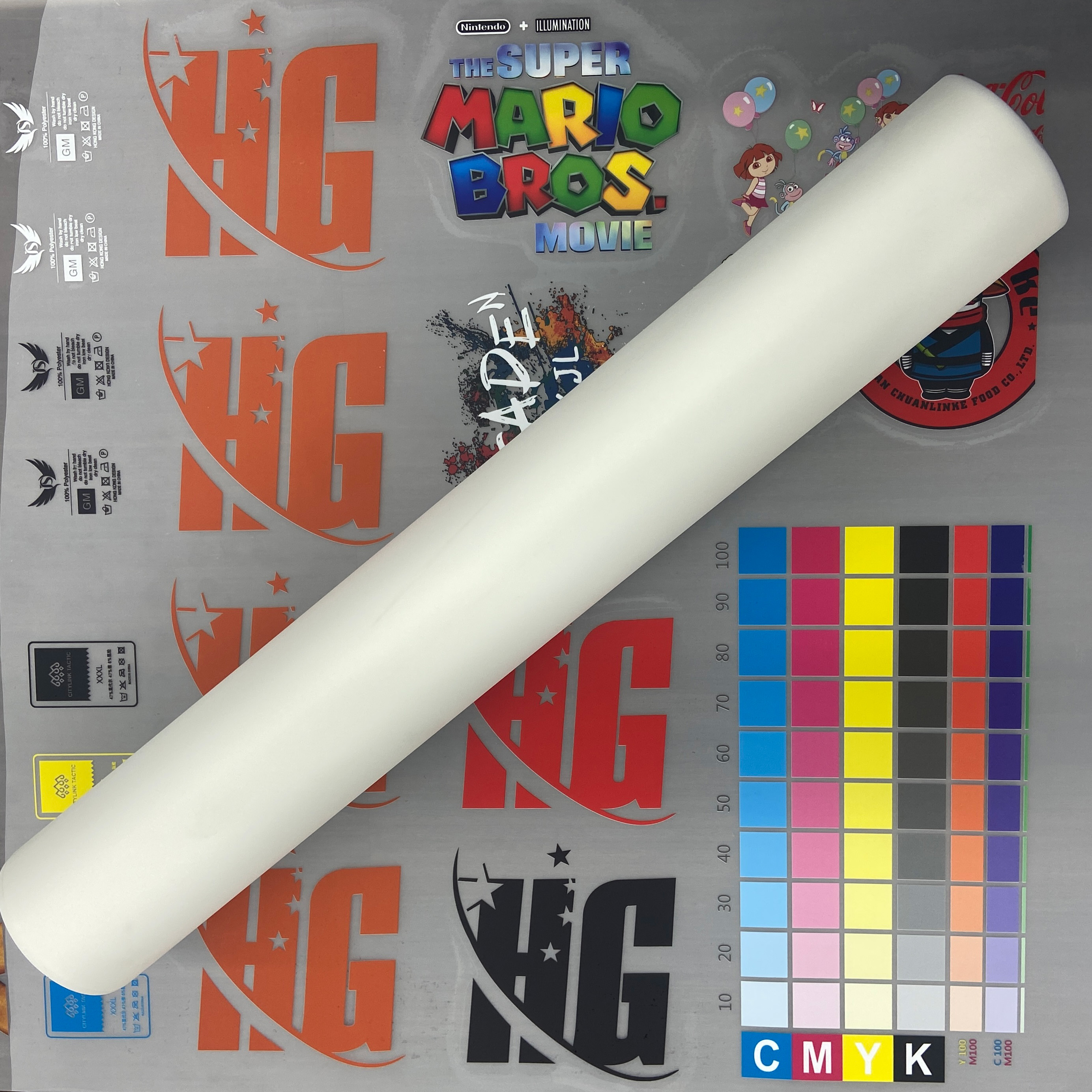 A3 and A4 Size 60cm Pet Film Roll Double Side DTF Film for High Temperature Heat Transfer for Clothing Applications