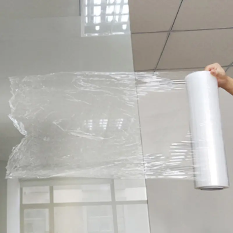 Customized Large Roll Stretch Film 30cm Width PE Transportation Packaging Soft Glossy Casting Process