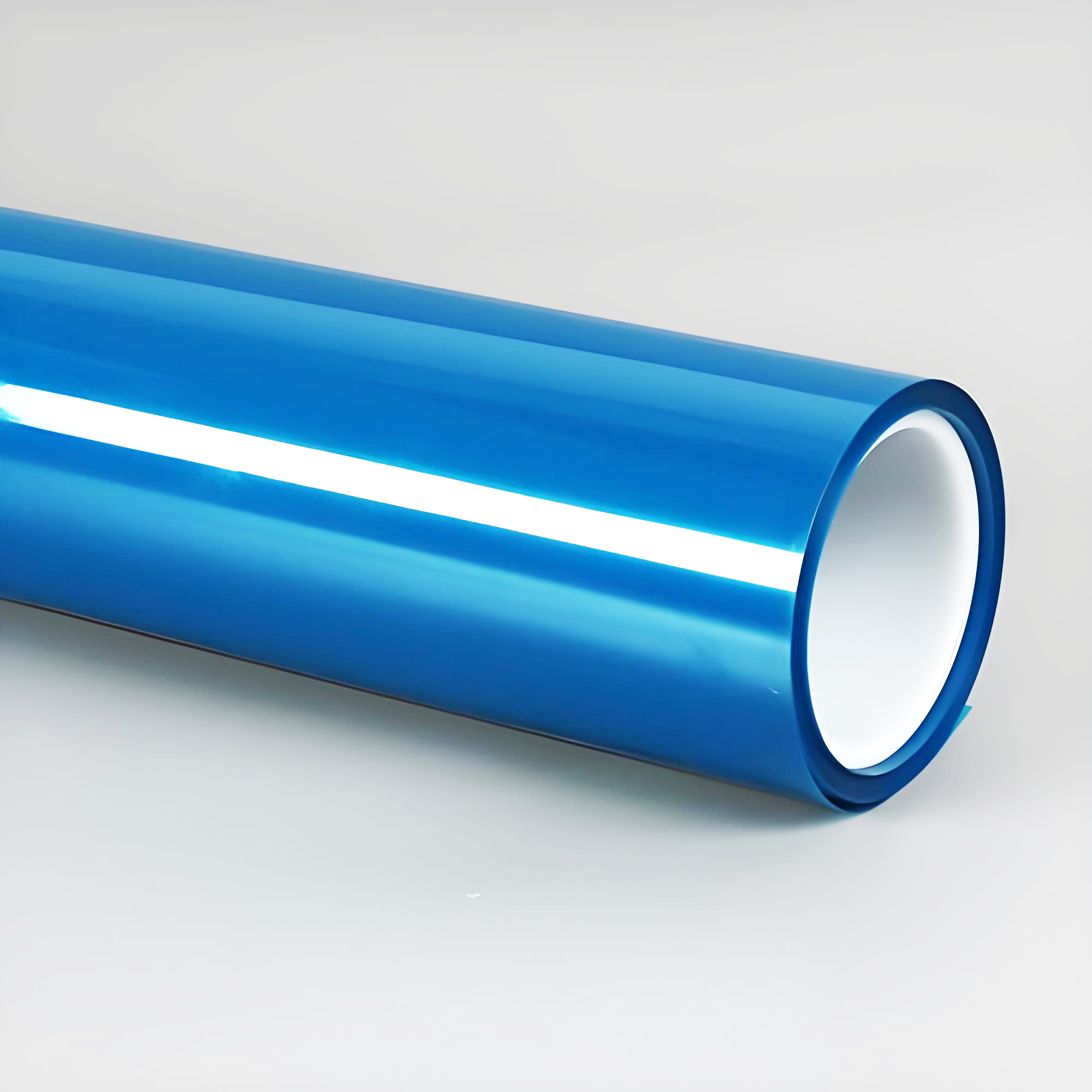Wholesale Blue PET Transparent Soft High Glossy/Plain Waterproof 30 Micron ISO9001 Certified Protective Film Lithium Battery