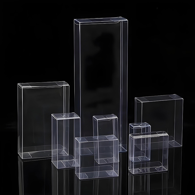 Custom PET Transparent square Rectangular Plastic Packaging Box