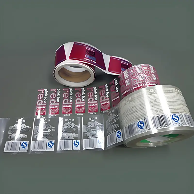 Custom Printed Pattern Transparent BOPP Label Waterproof and Oil Resistant