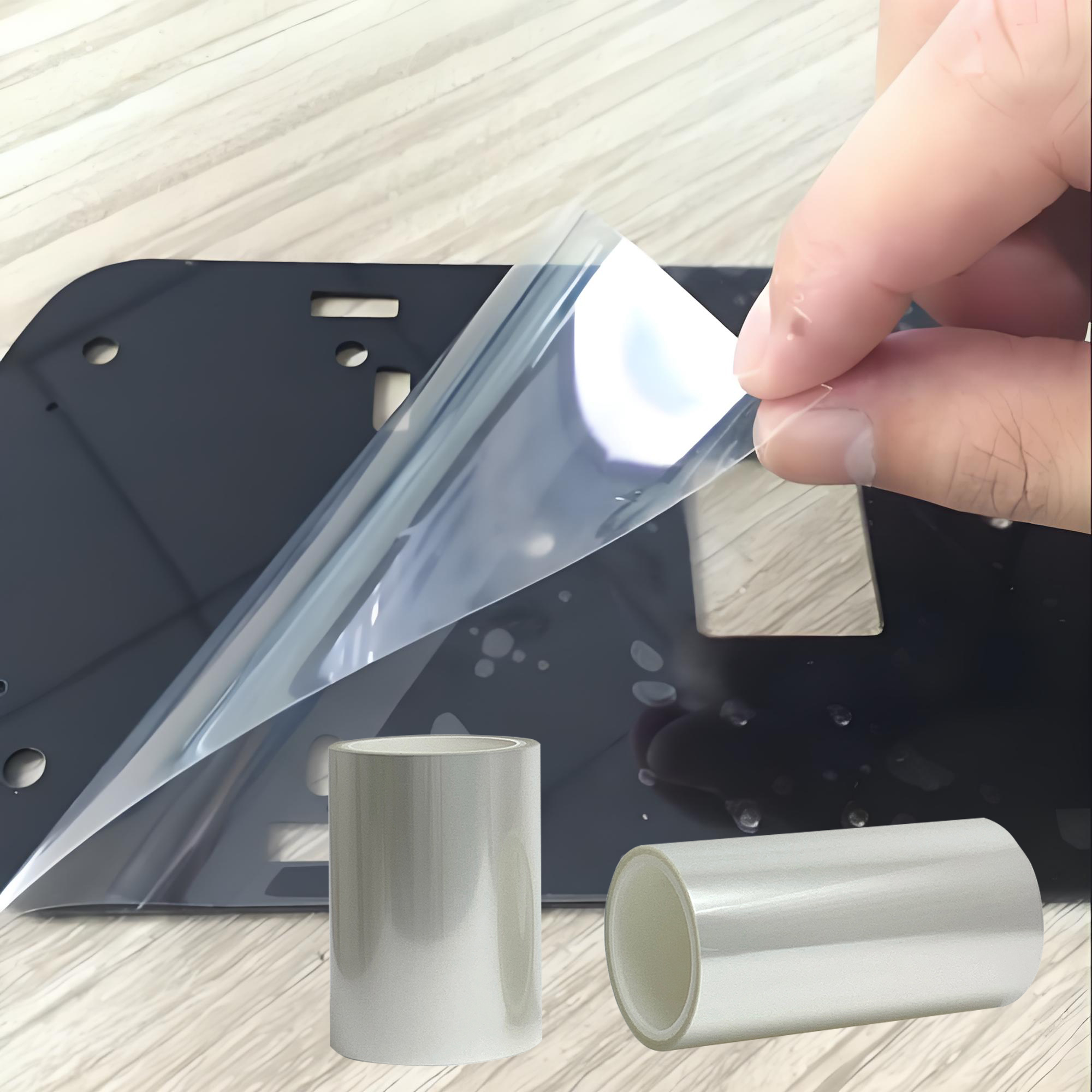 Custom Ultra-Smooth PET Acrylic Protective Film High Transparency Low Tack for Vacuum Forming Protection of Plastic Housing