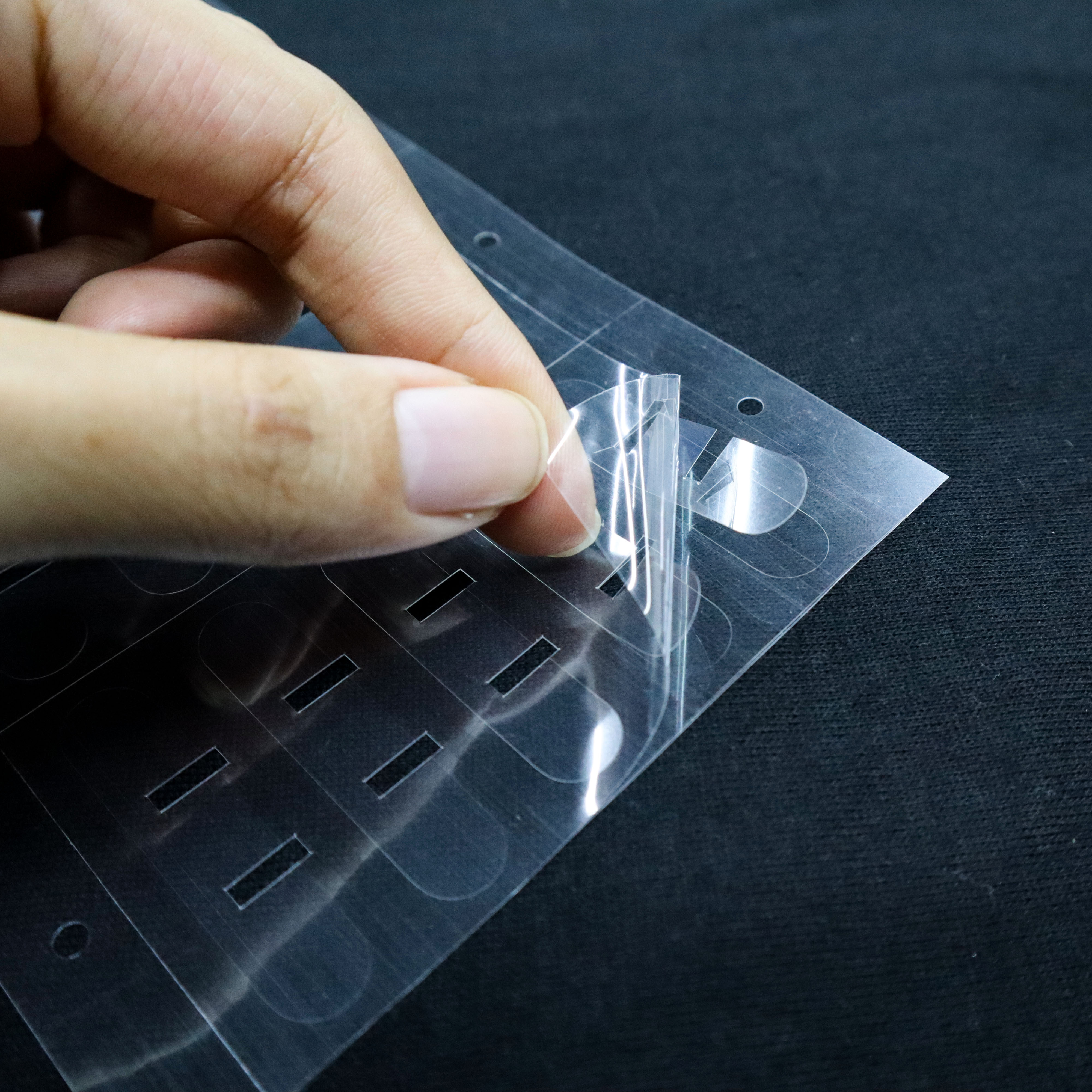 PET Self-Adhesive Casting Soft Flexible Ultra Clear Protective Film with Die-cutting Surface for Cover