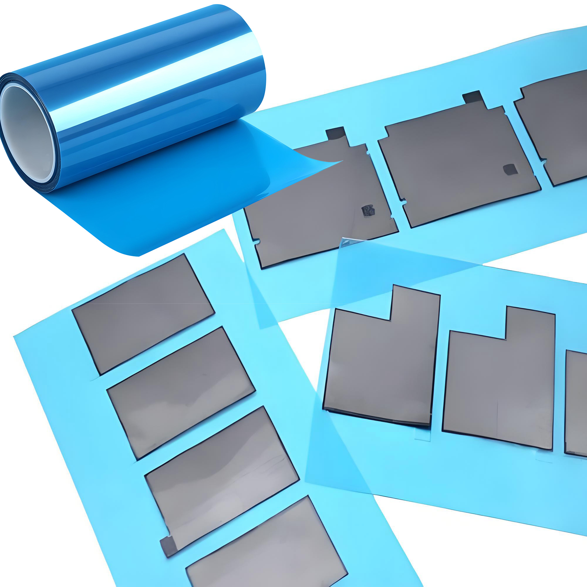 Customizable Size Blue Mesh Stainless Steel Metal PET Protective Film