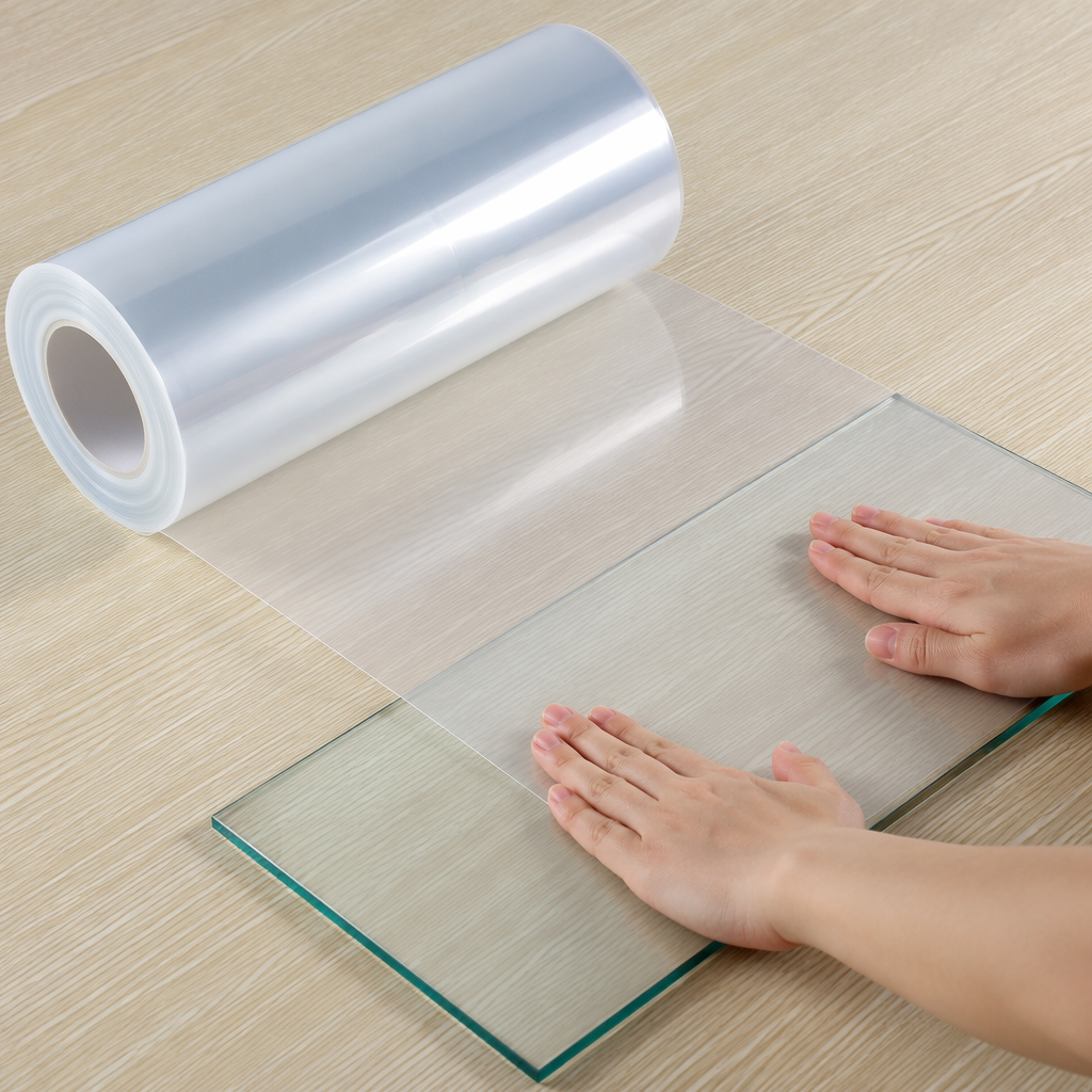 Custom PET Film Roll PET Protective Film Anti-pollution PET Plastic Surface Protective Film for Metal Panels