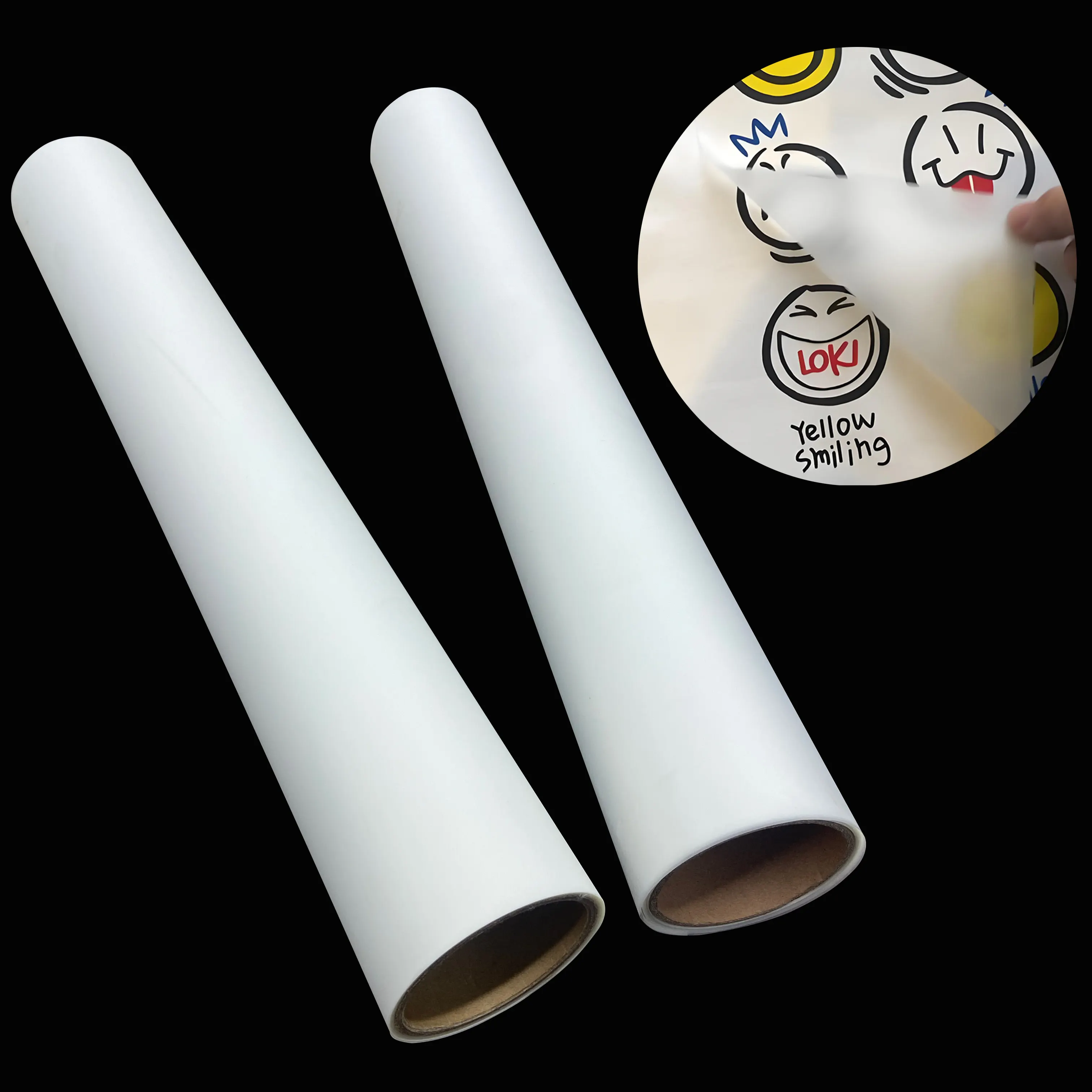 DTF PET Film Roll 75U Thickness Transfer Printed Gravure Heat Transfer Film Sheets for Clothing Application