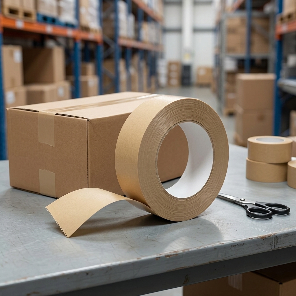 Reinforced Kraft Paper Pressure Sensitive Adhesive Tape Strong Filament Packaging Tape for Heavy Duty Carton
