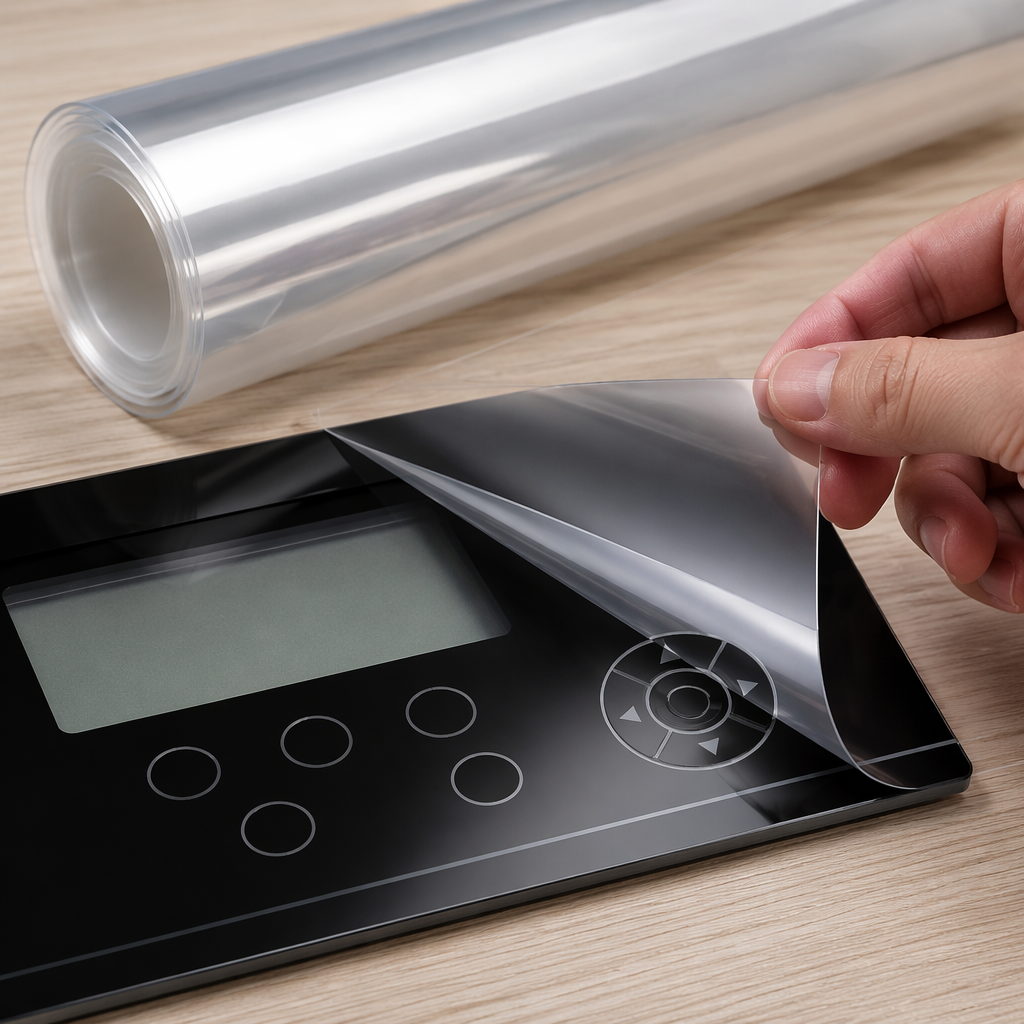 Transparent PET Film Roll Anti-Pollution PET Plastic Film Temporary Surface Protective Film