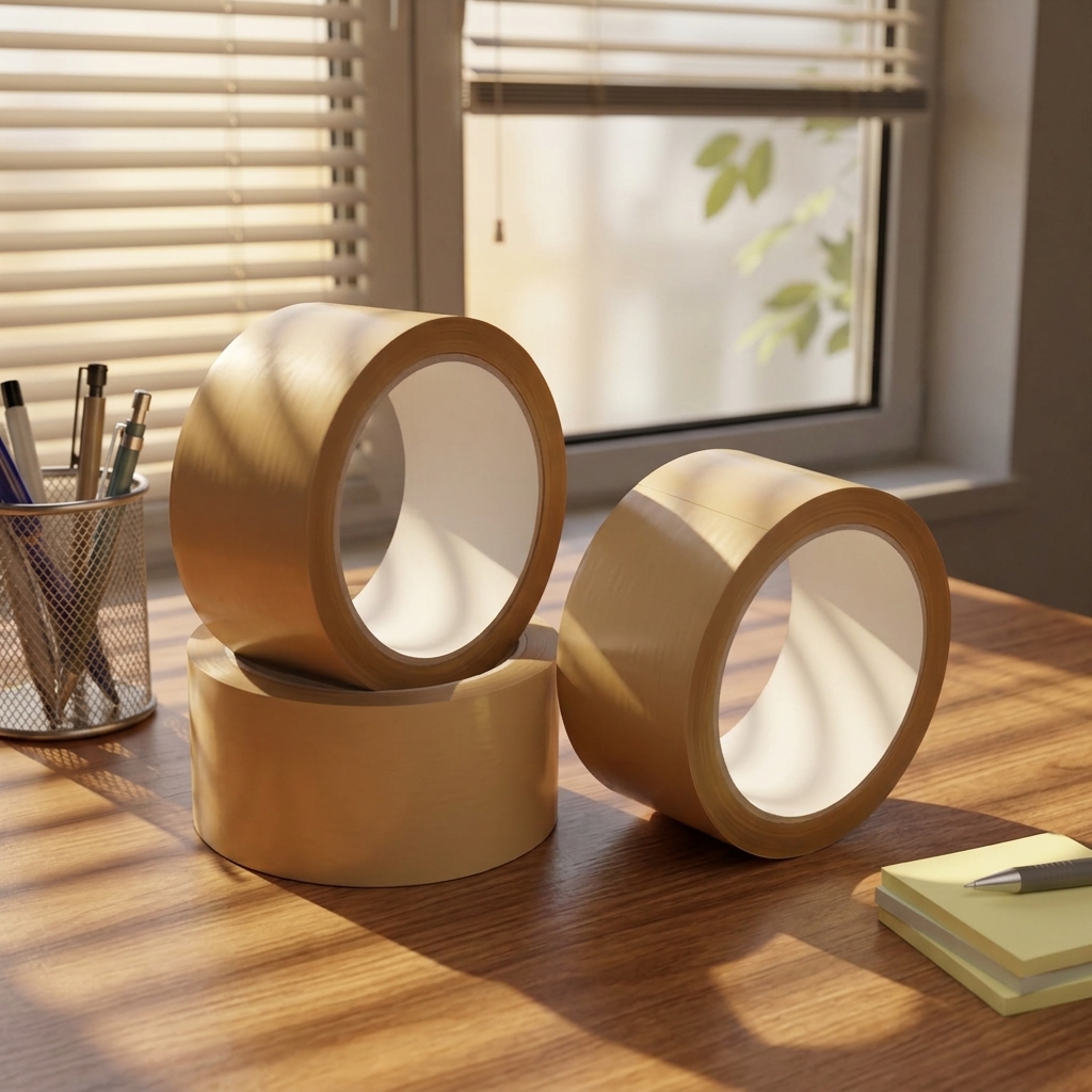 Biodegradable Kraft Paper Tape Eco Friendly Compostable Pressure Sensitive Packing Tape for Shipping