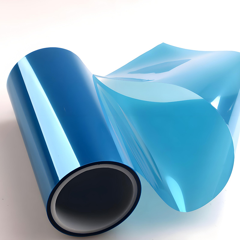 Best Sale Blue PET Self-Adhesive Protective Film High Temperature Soft Glossy Surface Casting Die Cutting ISO9001 Certified 100