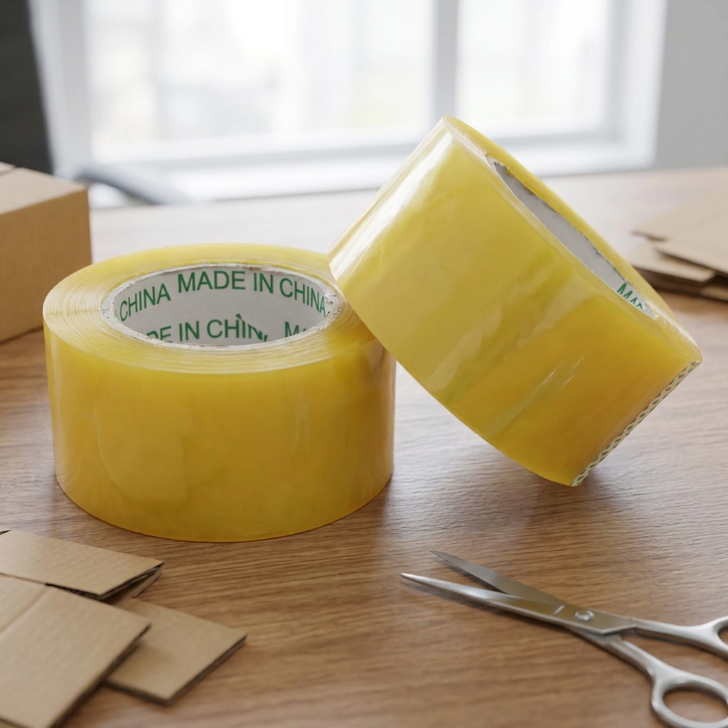 Custom Printed Logo Eco-Friendly Clear BOPP Packaging Tape Acrylic Adhesive Strong Adhesion 20 Micron Thickness for Carton