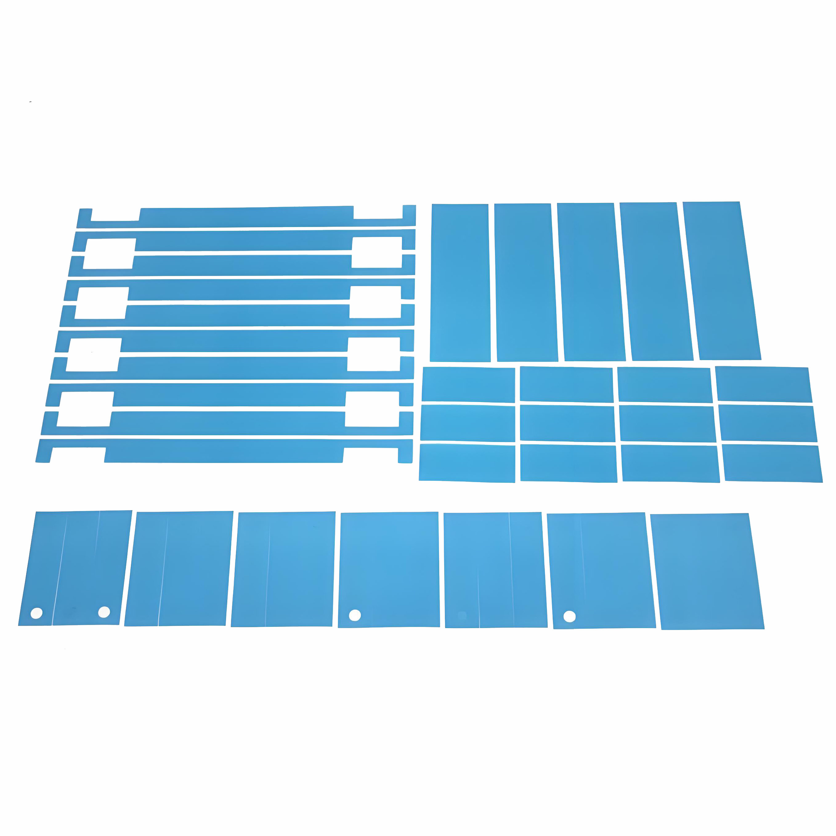 High Quality Blue Polyester PET Protective Film Roll Soft High-Glossy Plain Surface for Packaging Directly Supplied Manufacturer