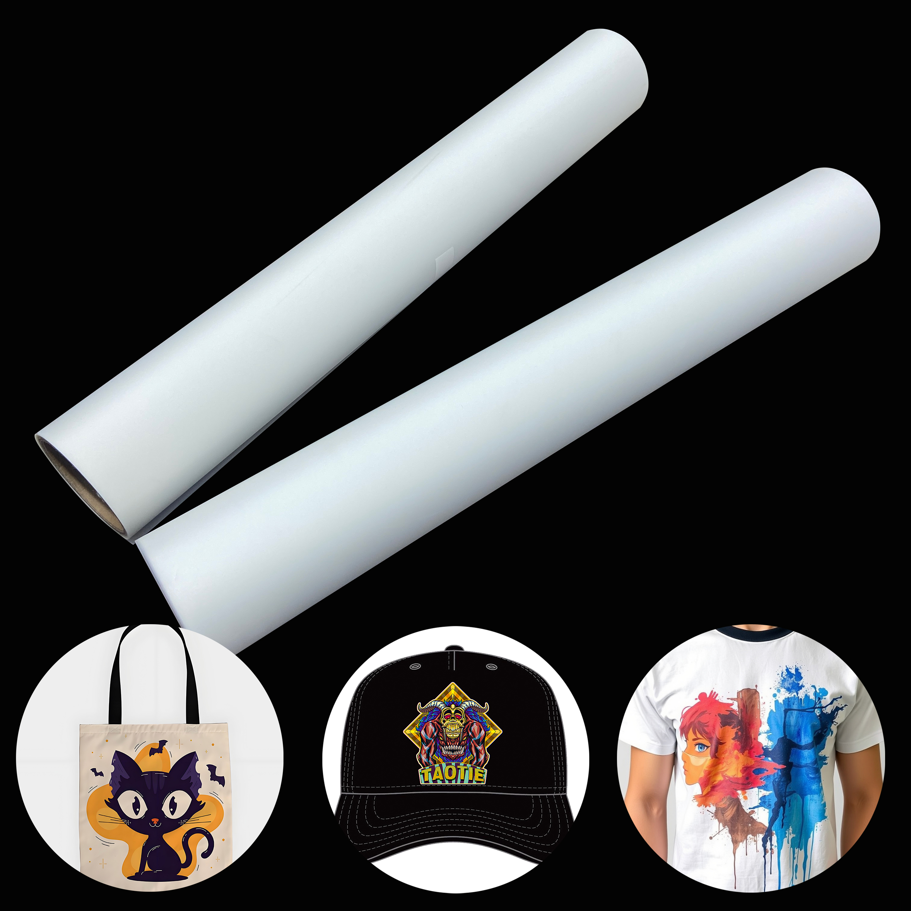 Double-Sided PET Heat Transfer Hot Stamping Film with Customizable Size Hot Peeling Bright Colors for Clothes