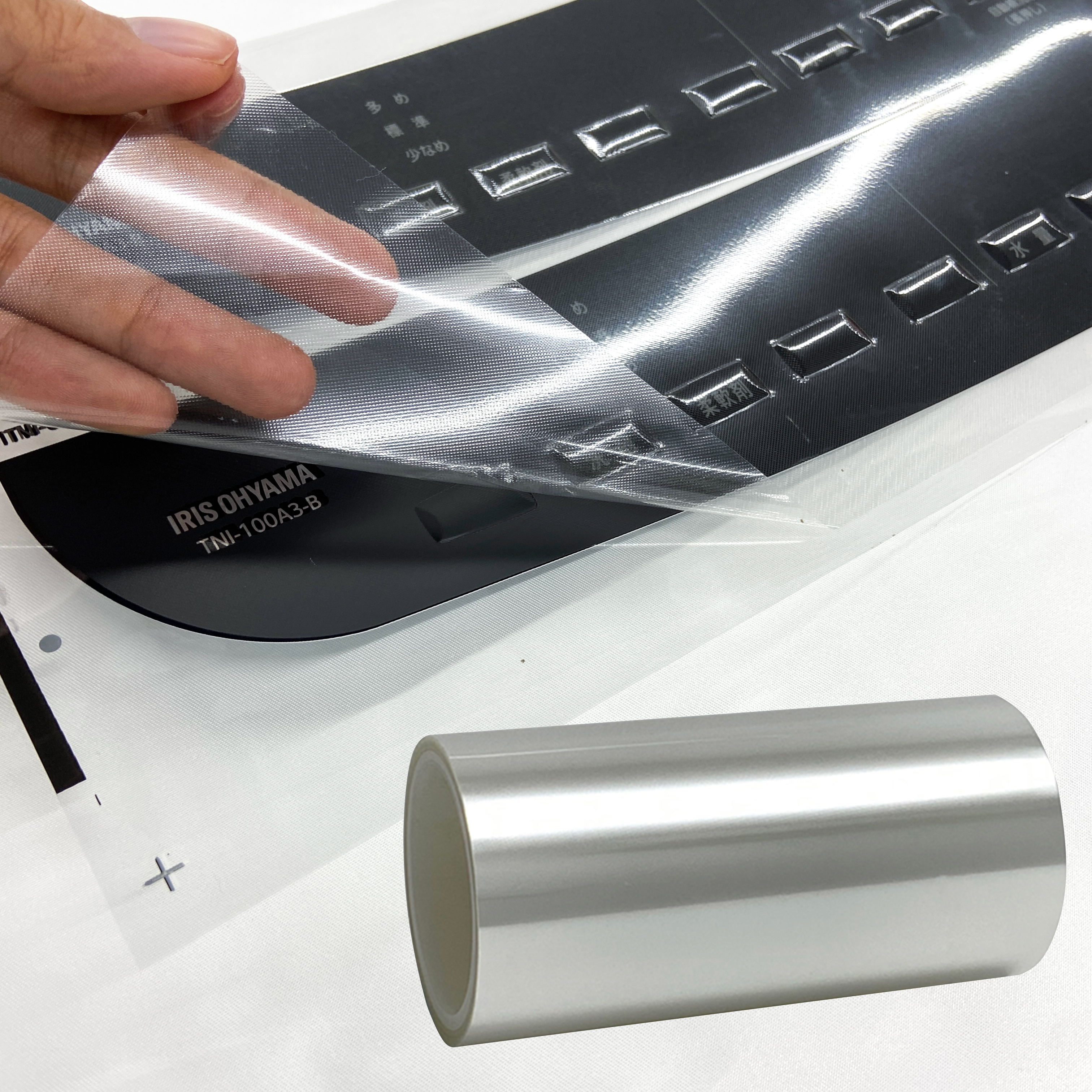 Ultimate Transparency 30mic Self-Adhesive PET Film Waterproof Moisture-Proof Plastic for Control Panel Protection Scratch Resistant