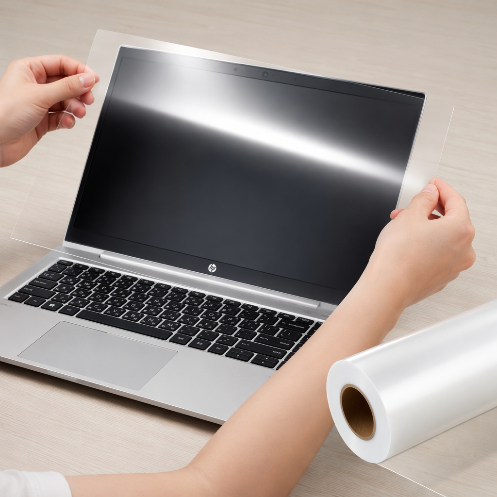 Low Adhesion PET Plastic Film Surface Protective Film No Residue After Tearing Off