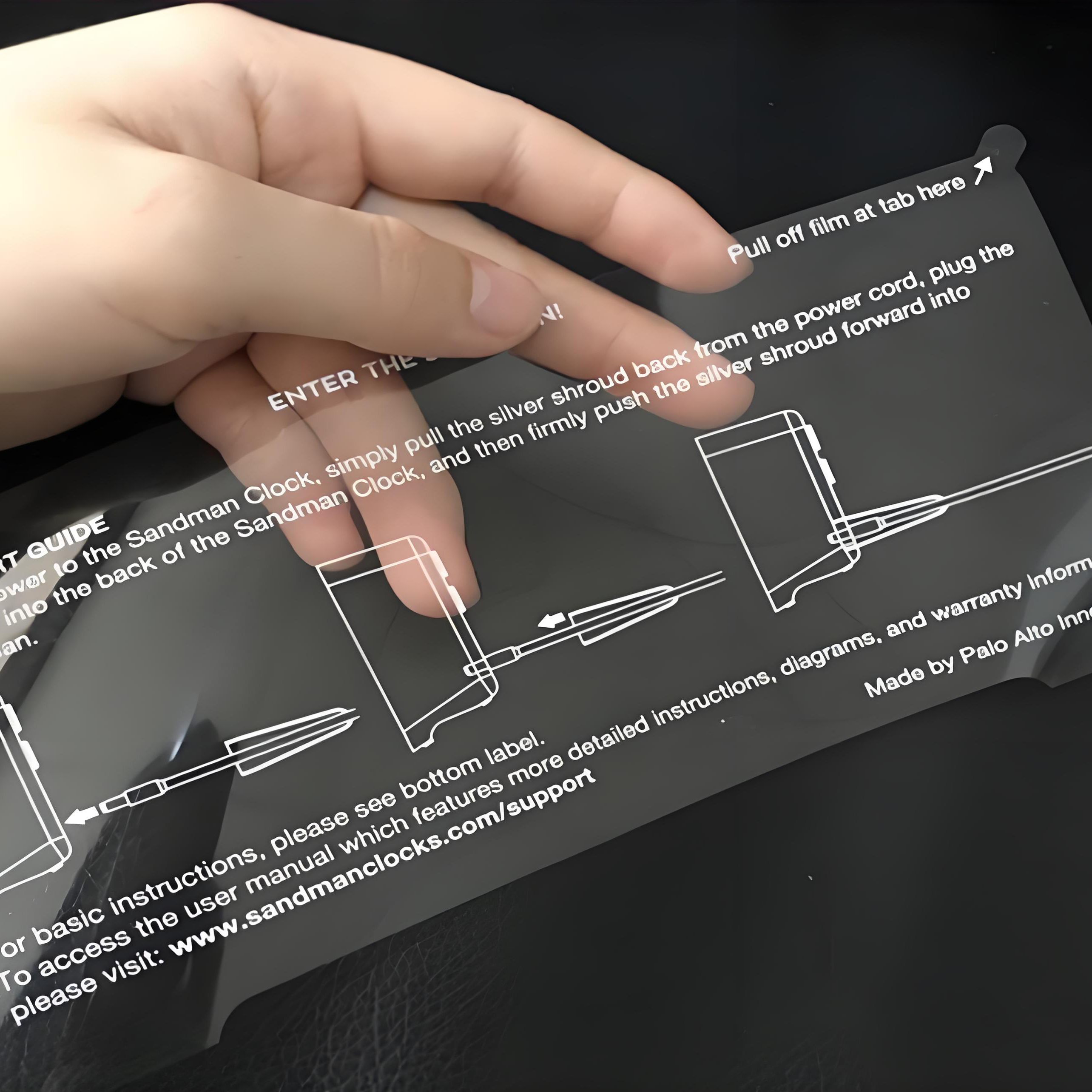 Factory Wholesale Clear PET Protection Film for Electronics and Gadgets Durable Anti-Fog Plastic Glossy Surface Soft Hardness