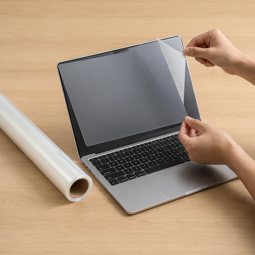 Wide Size PET Film Roll Clear Surface Protective Film PET Protective Film for Plate Protection