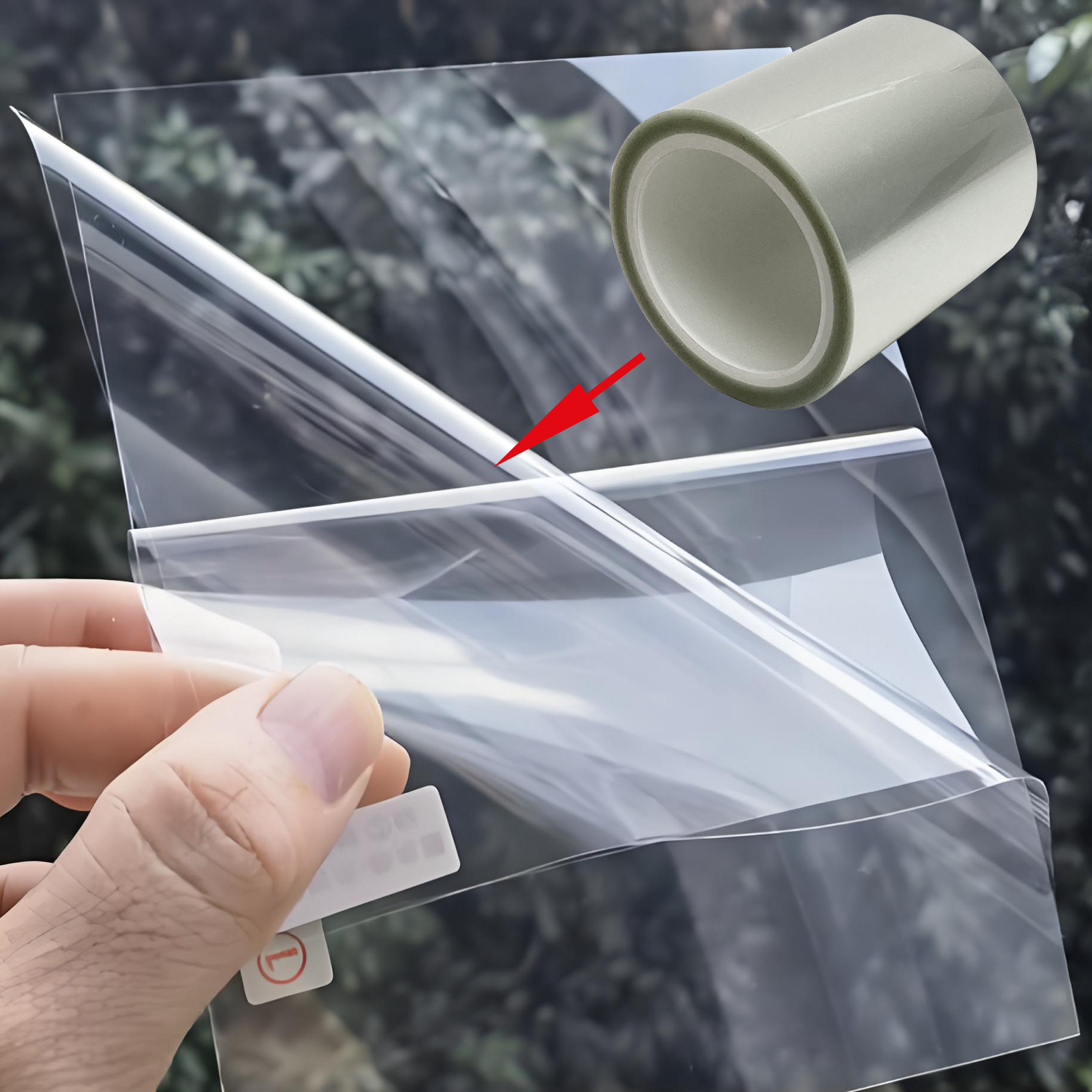 ACS Transparent High Gloss PET Protective Film Roll-Moistureproof High Temperature Resistant 130 Micron for Electronic Plastic