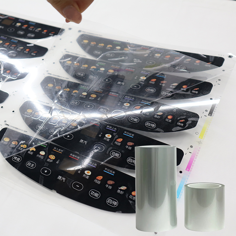 Factory Direct Sales Glossy Waterproof PET Adhesive Soft Protective Film for Electronic Control Panels