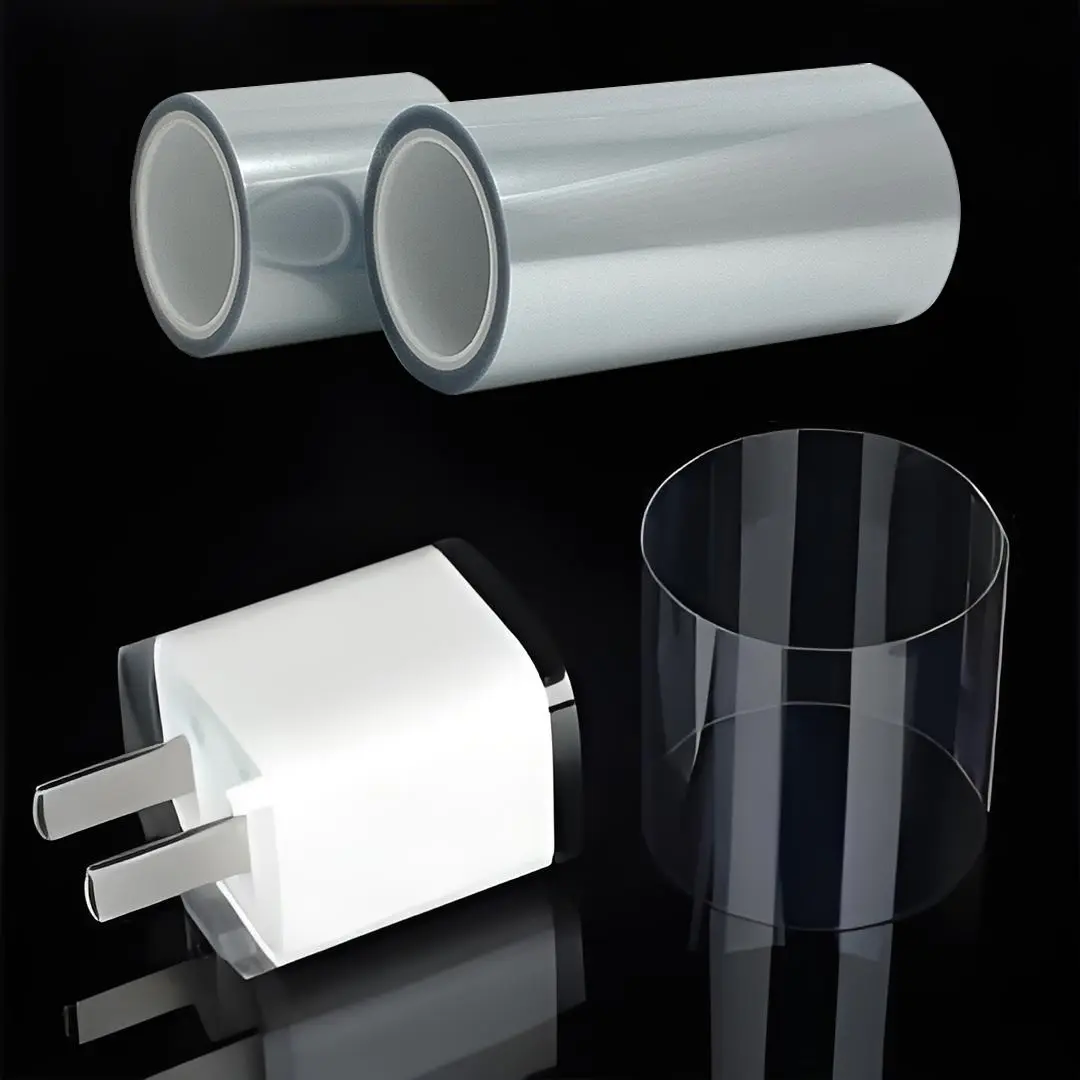 Wholesale High Quality 50mic Precision Manufactured PET Protective Film Adhesive Film Roll for Process protection