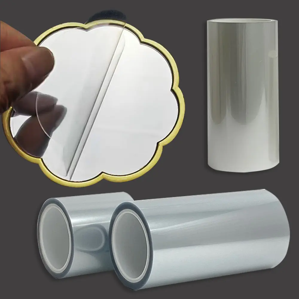 Transparent Polyester Film Anti-scratch Non-adhesive PET Protective Film for Mirror