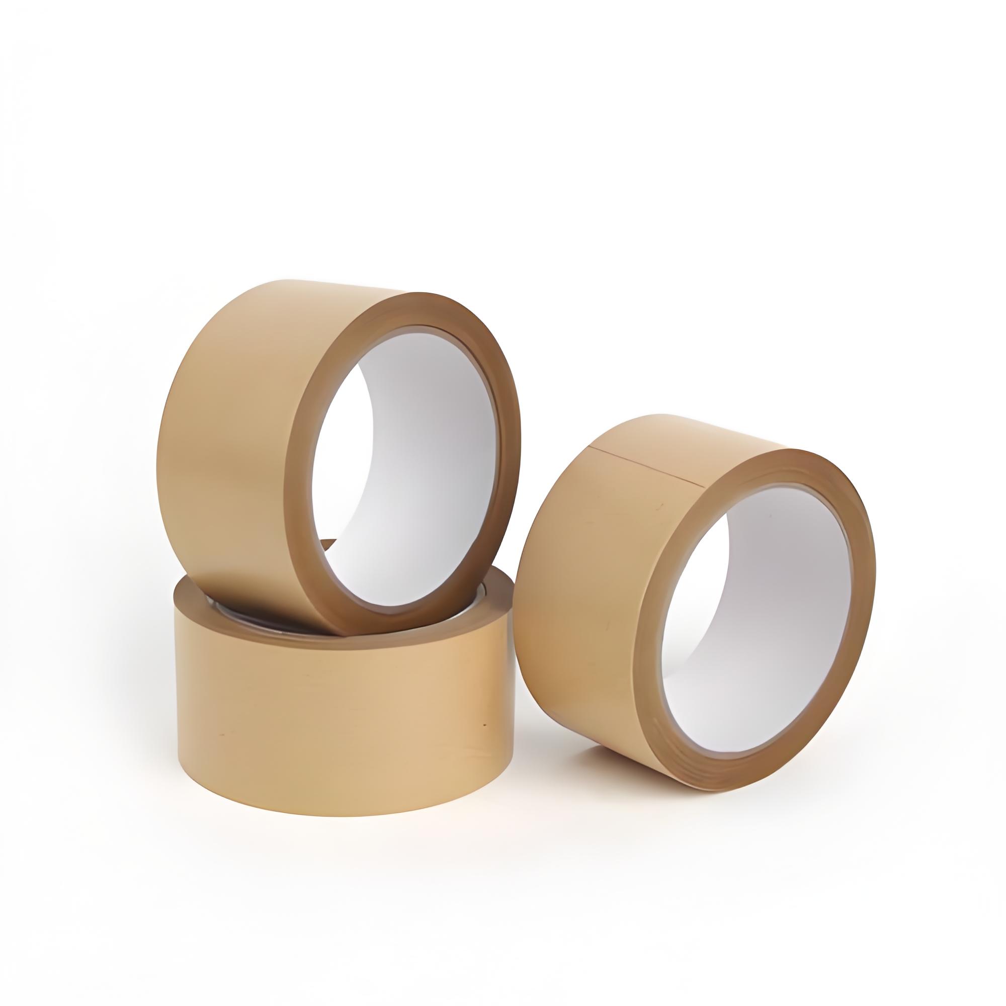 Biodegradable Compostable Eco-Friendly Kraft Paper Single-Sided Pressure Sensitive Sealing Tape Strong Adhesion for Carton