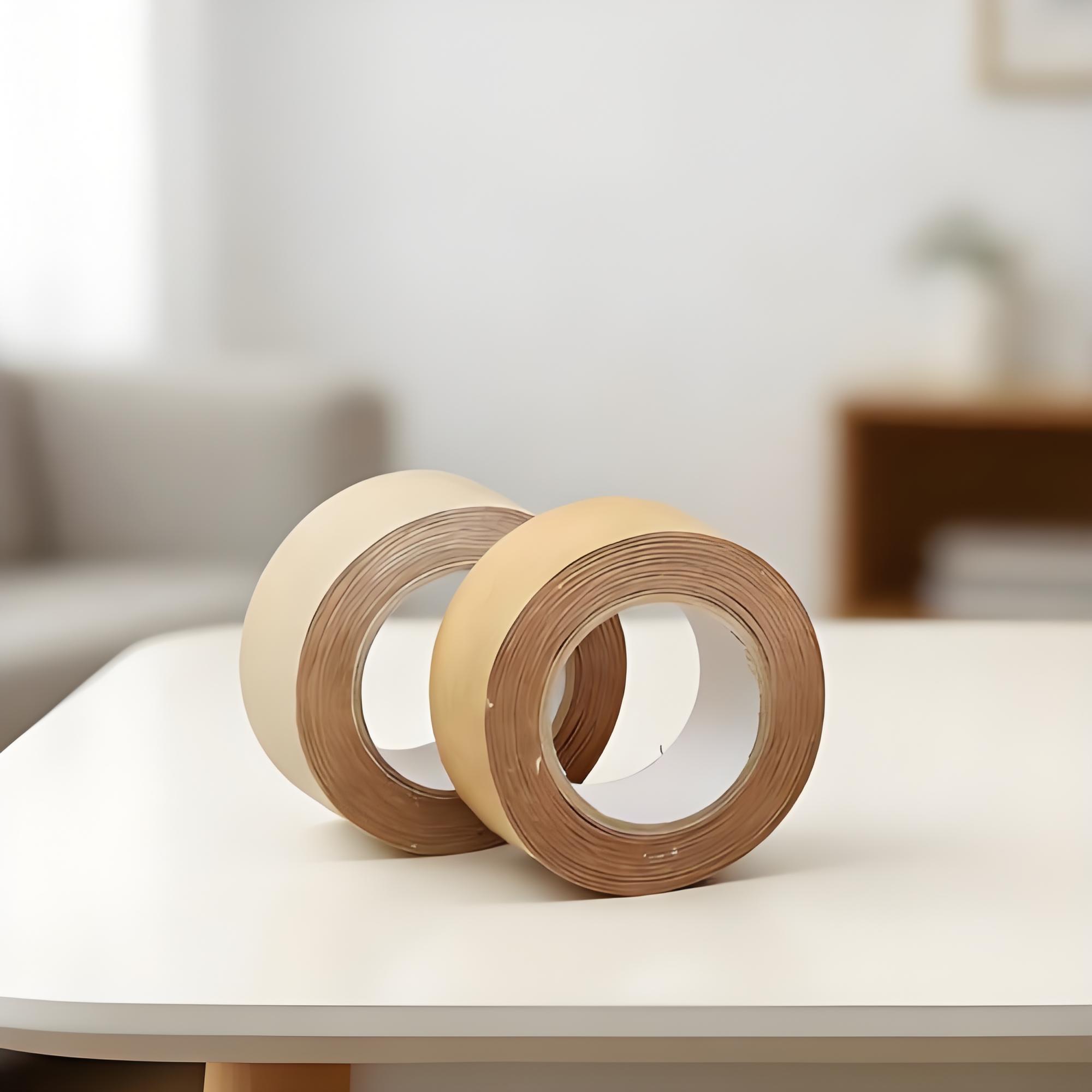 Biodegradable Kraft Paper Tape Eco Friendly Compostable Pressure Sensitive Packing Tape for Shipping