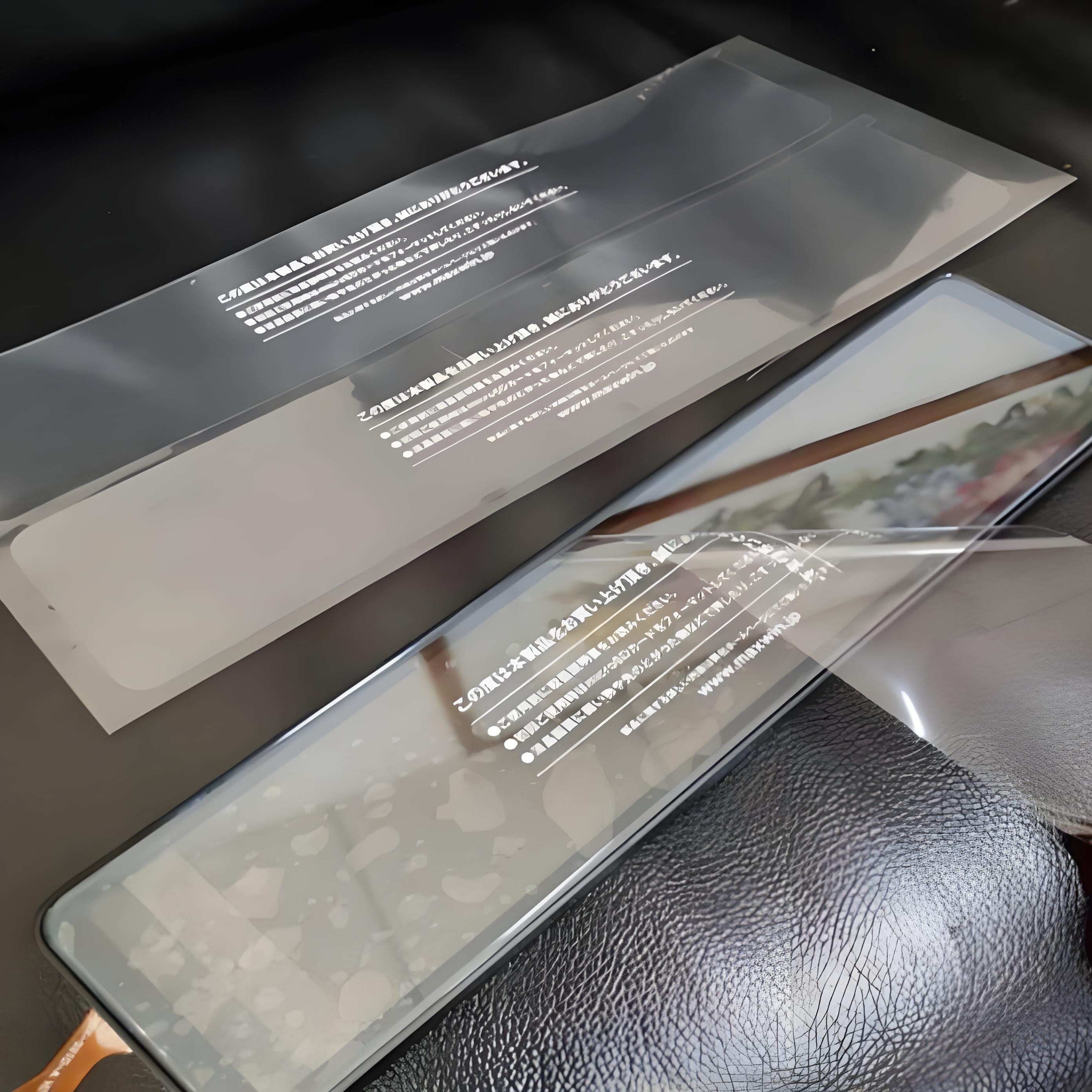 Premium Glossy Transparent PET Plastic Film High Light Transmission PET Film for Packaging and Printing