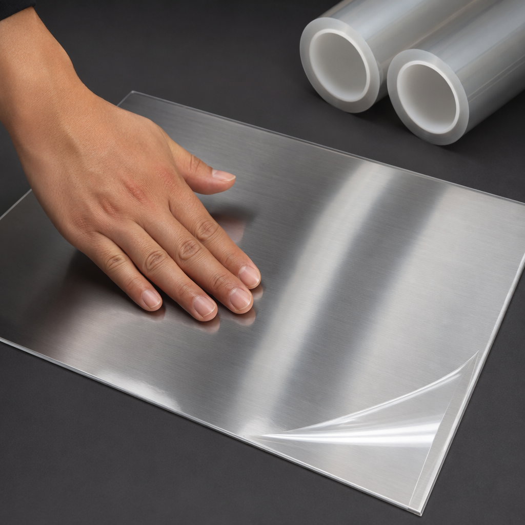 Wide Roll PET Plastic Film Surface Protective Film PET Protective Film Roll Anti-fouling for Metal Sheets