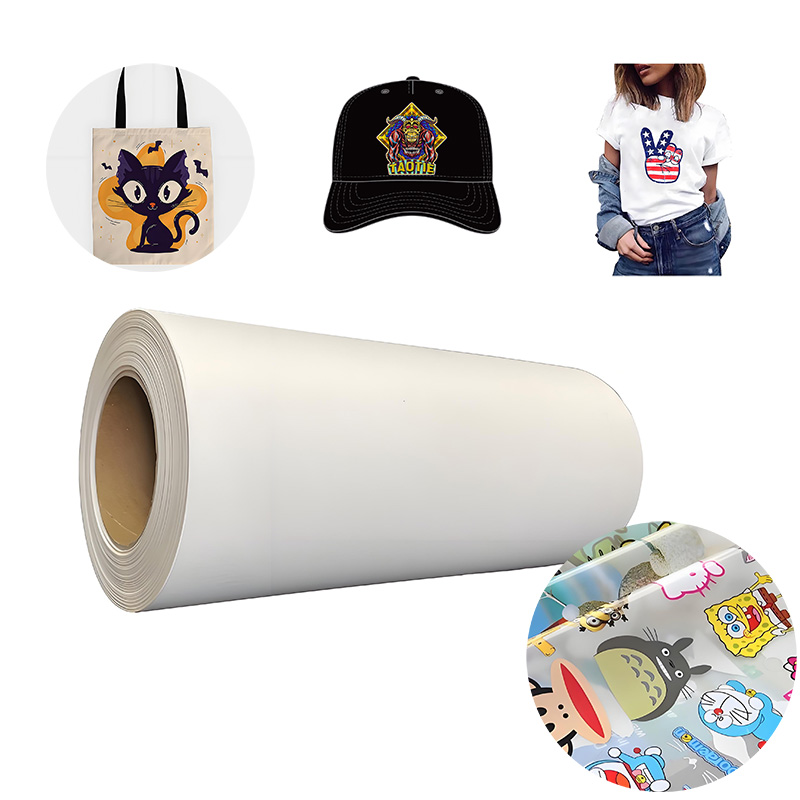 A3 and A4 Size 60cm Pet Film Roll Double Side DTF Film for High Temperature Heat Transfer for Clothing Applications