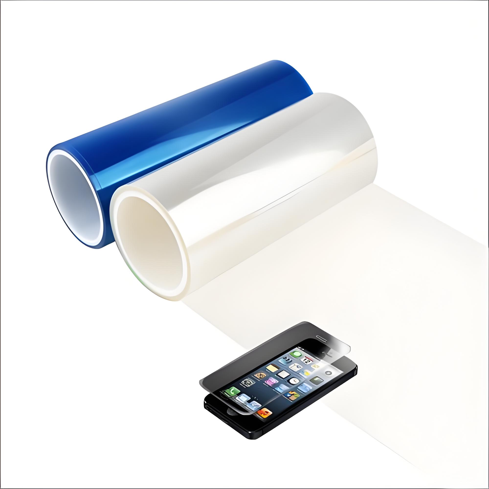 Transparent Polyester Anti-scratch Protective Film Non-adhesive PET for Mirrors Soft High-Gloss Surface Casting Processed