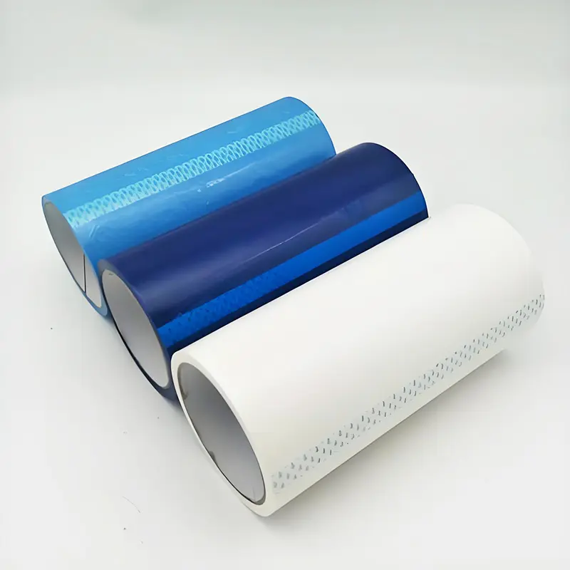 Waterproof Blue Mopp Film Single Sided Adhesive Tape No Residue Refrigerator Strapping Tape for Long-Distance Shipping
