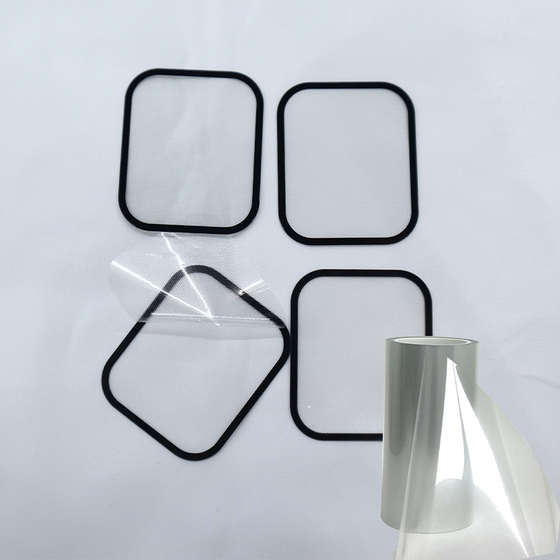 PET Embossed Silicone Film Electronics Product Protection Soft High Glossy Die-Cutting Transparent PET Protective Film Roll