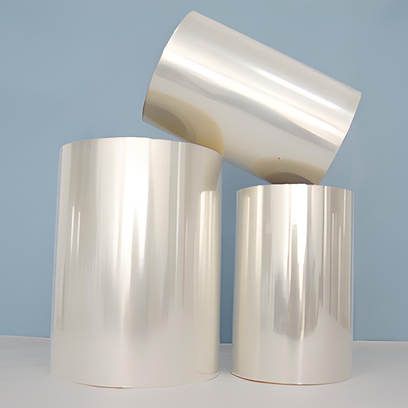 Professional 50 Micron BOPP Acrylic Coating Film Roll Plain Glossy High-Gloss Soft Packaging Materials Casting Process