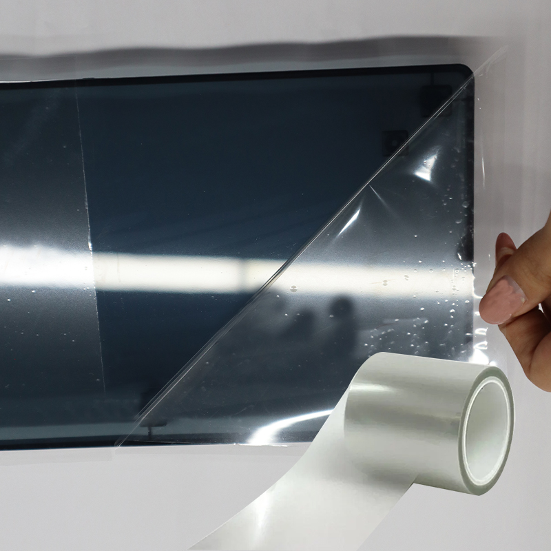 PET Adhesive Protective Film Industrial Uses Flexible Plastic Designed Steel Plate Metals