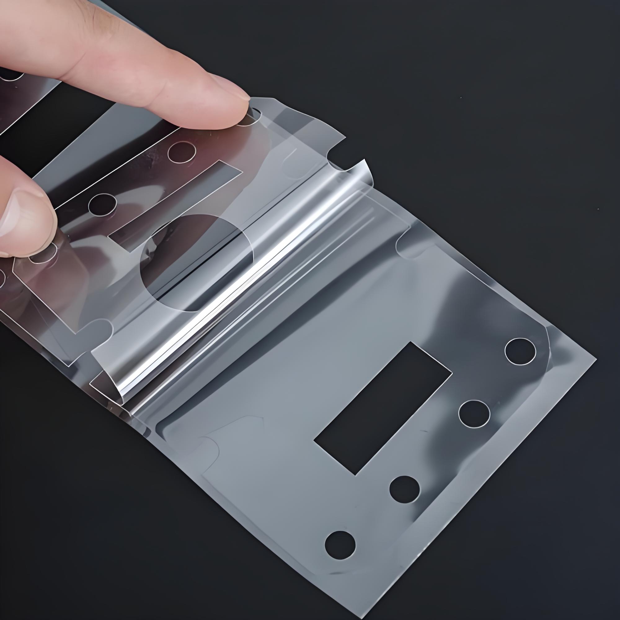 50mic Customizable Transparent PET Protective Film Adhesive Film for Die Cutting