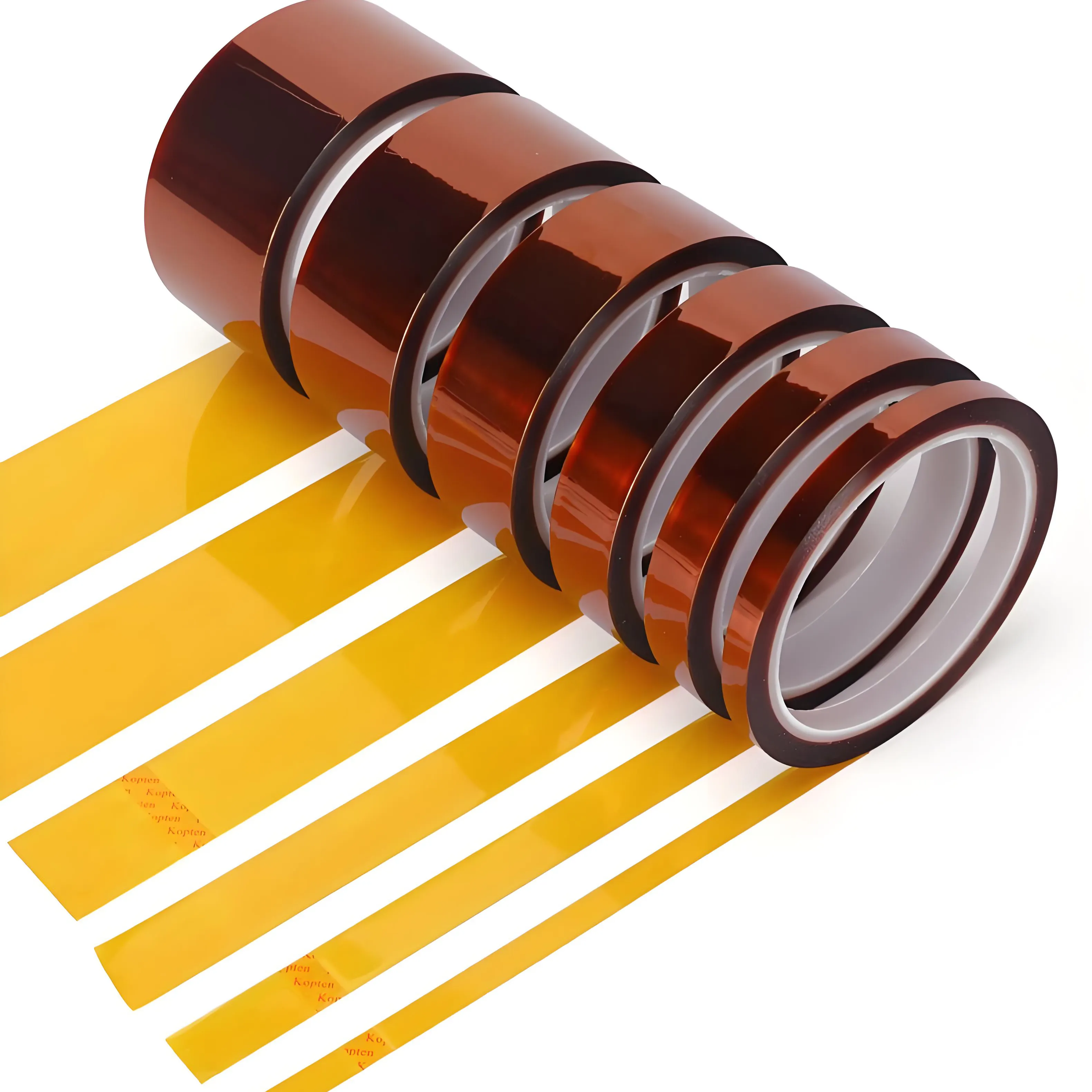 Gold Anti-Static High Temperature Polyimide Tape Adhesive Residue-Free Industrial Battery Circuit Board Protection PI Film