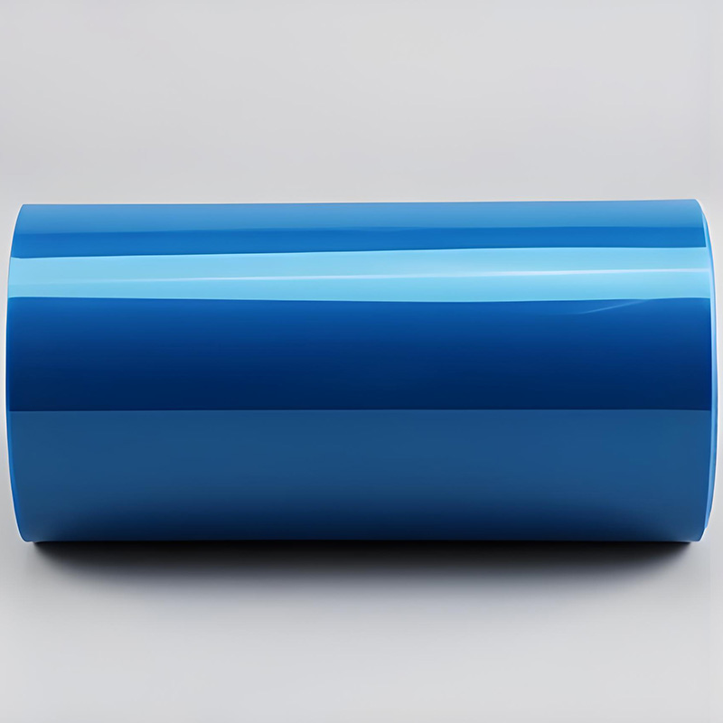 High Quality Blue Polyester PET Protective Film Roll Soft High-Glossy Plain Surface for Packaging Directly Supplied Manufacturer