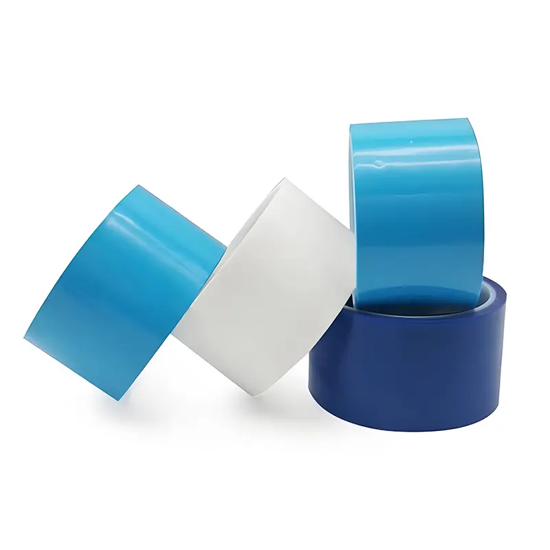 Waterproof Blue Mopp Film Single Sided Adhesive Tape No Residue Refrigerator Strapping Tape for Long-Distance Shipping