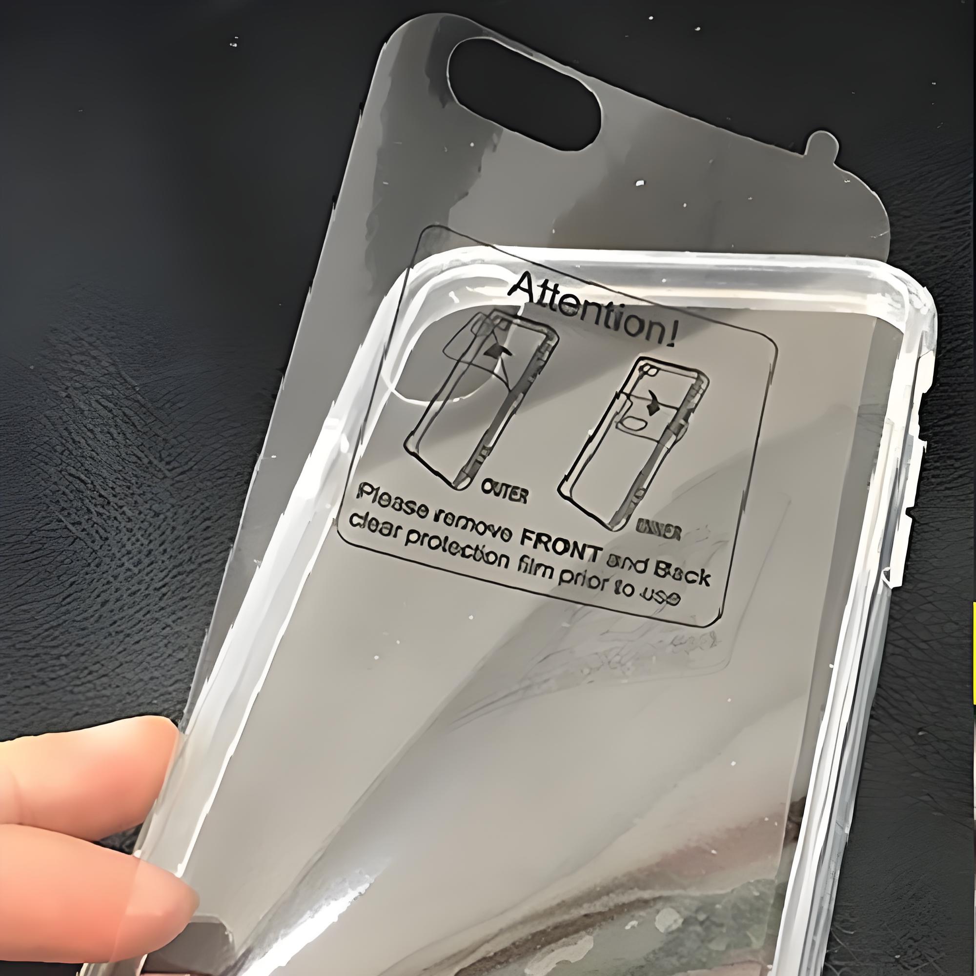Low MOQ Custom Printed PET Protective Film Roll Logo Branded Surface Guard for Phone Case