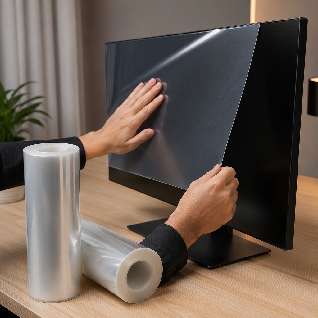 Temporary Surface Protective Film PET Protective Film Roll Anti-Damage PET Plastic Film