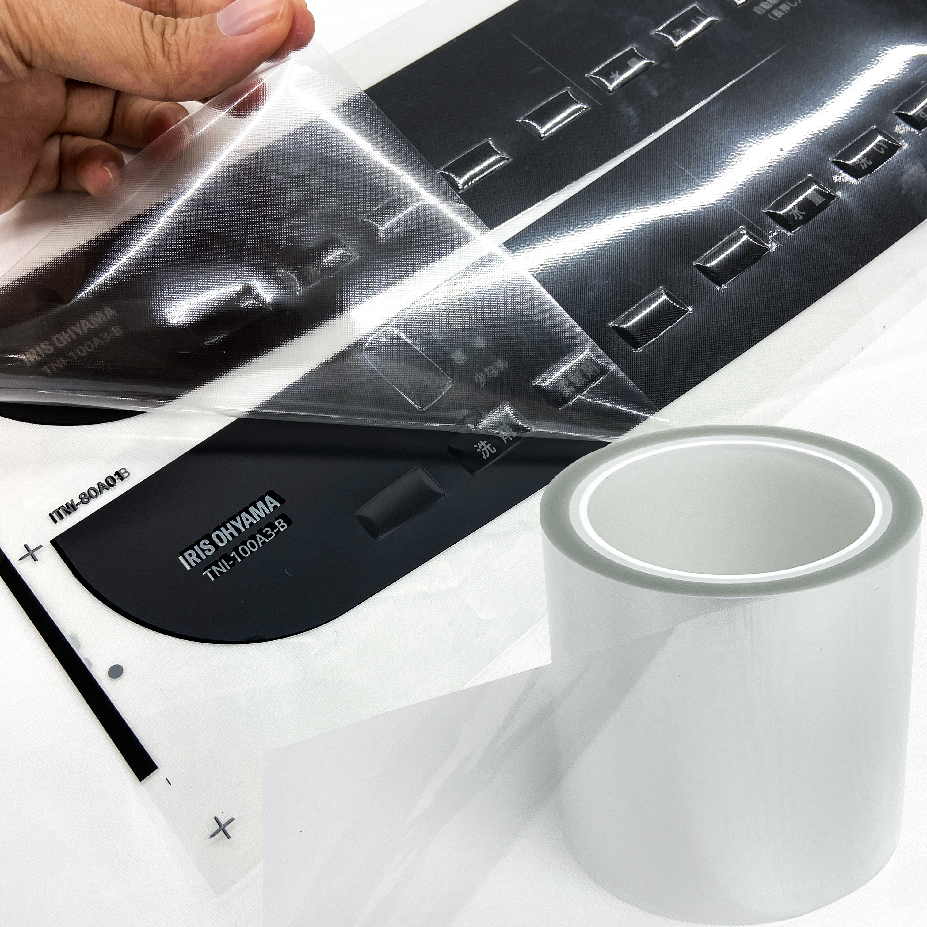 Ultimate Transparency 30mic Self-Adhesive PET Film Waterproof Moisture-Proof Plastic for Control Panel Protection Scratch Resistant