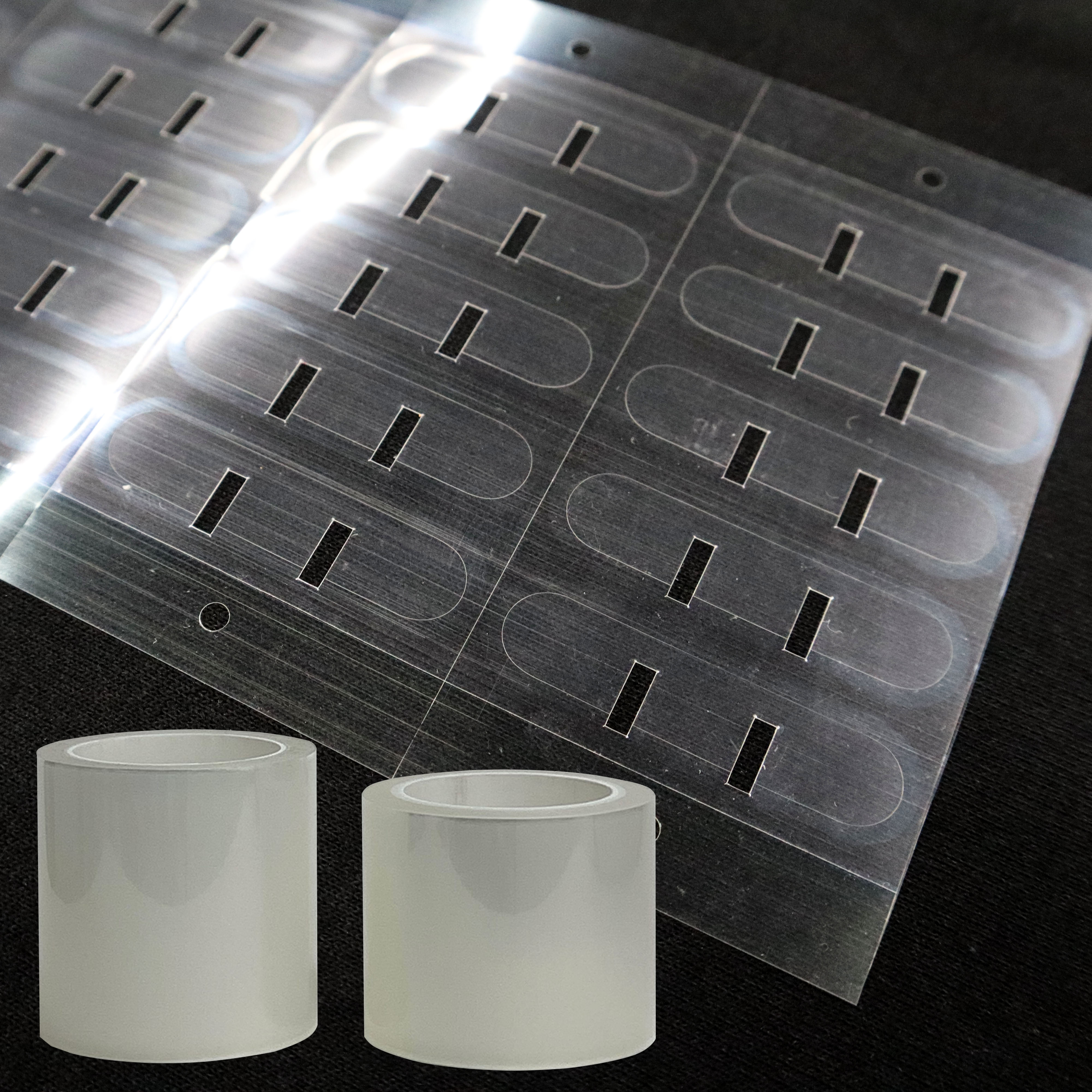 PET Self-Adhesive Casting Soft Flexible Ultra Clear Protective Film with Die-cutting Surface for Cover