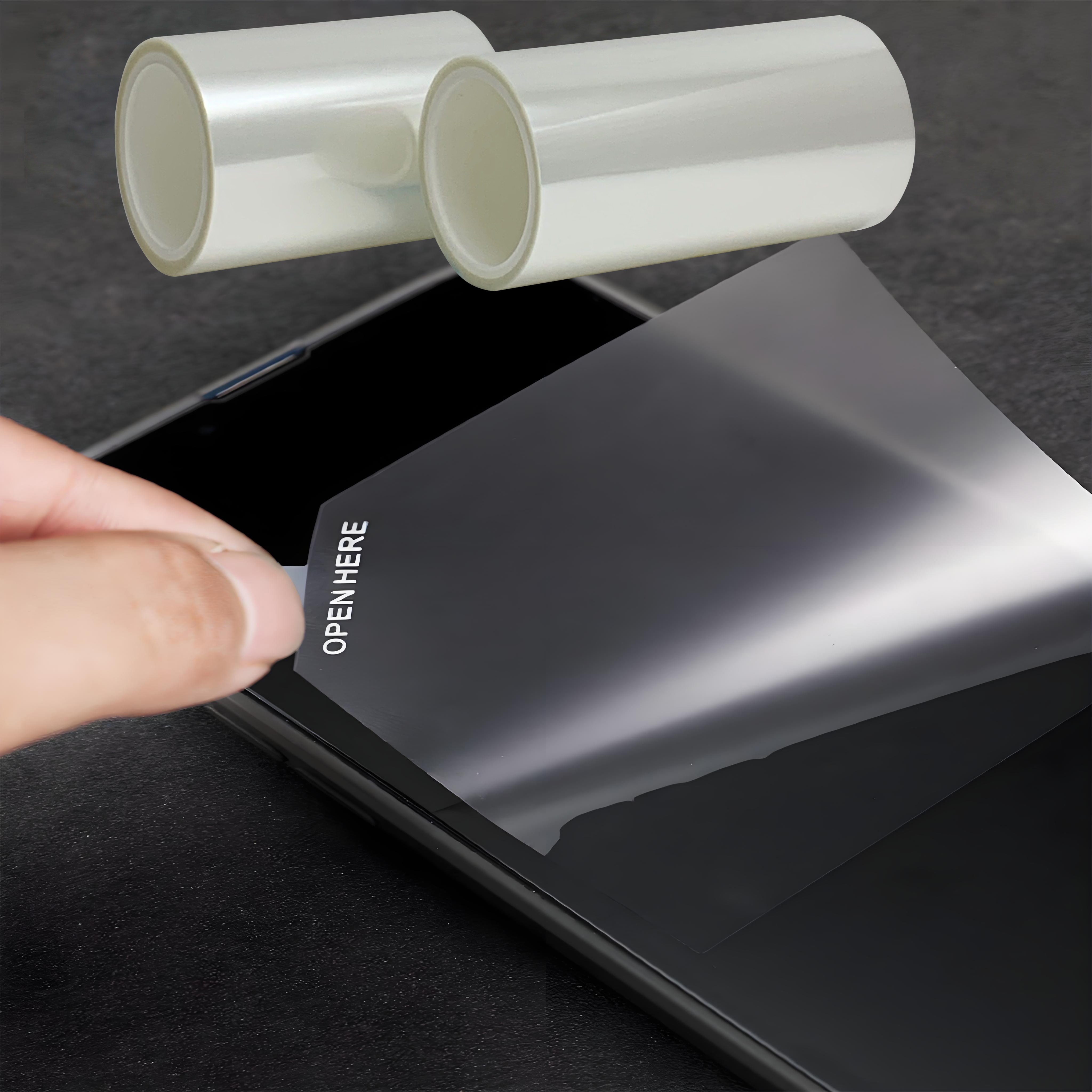 Hot Sale Clear PET Protective Plastic Film High Gloss Diffuser OCA Protection for Mobile Phones 300m 50cm Self-Adhesive Rolls