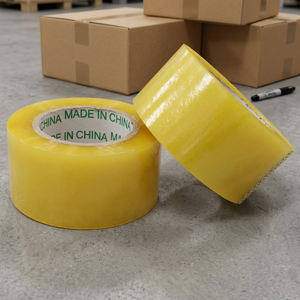 Custom Printed Logo Eco-Friendly Clear BOPP Packaging Tape Acrylic Adhesive Strong Adhesion 20 Micron Thickness for Carton
