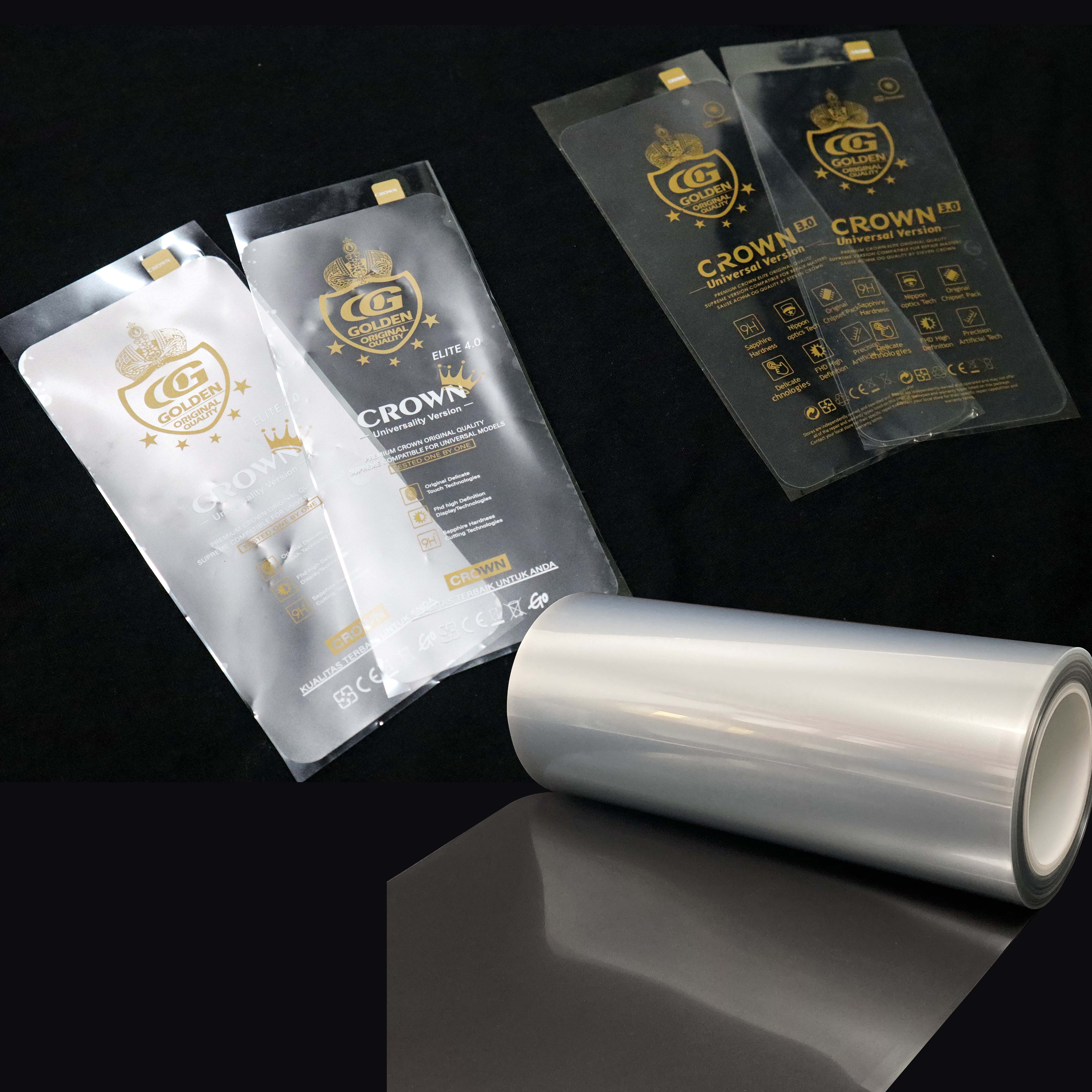 PET Transparent Protective Film Display Screen Protective Film Scratchproof Dustproof Moistureproof Die-cutting PET Film Roll