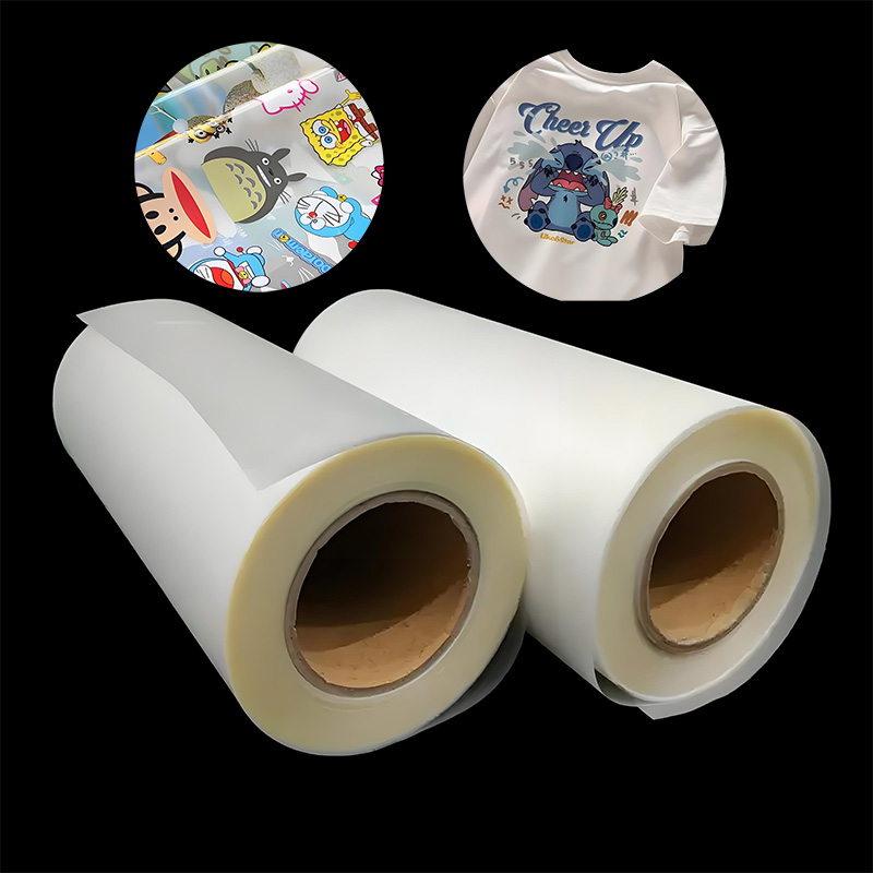 A3 and A4 Size 60cm Pet Film Roll Double Side DTF Film for High Temperature Heat Transfer for Clothing Applications