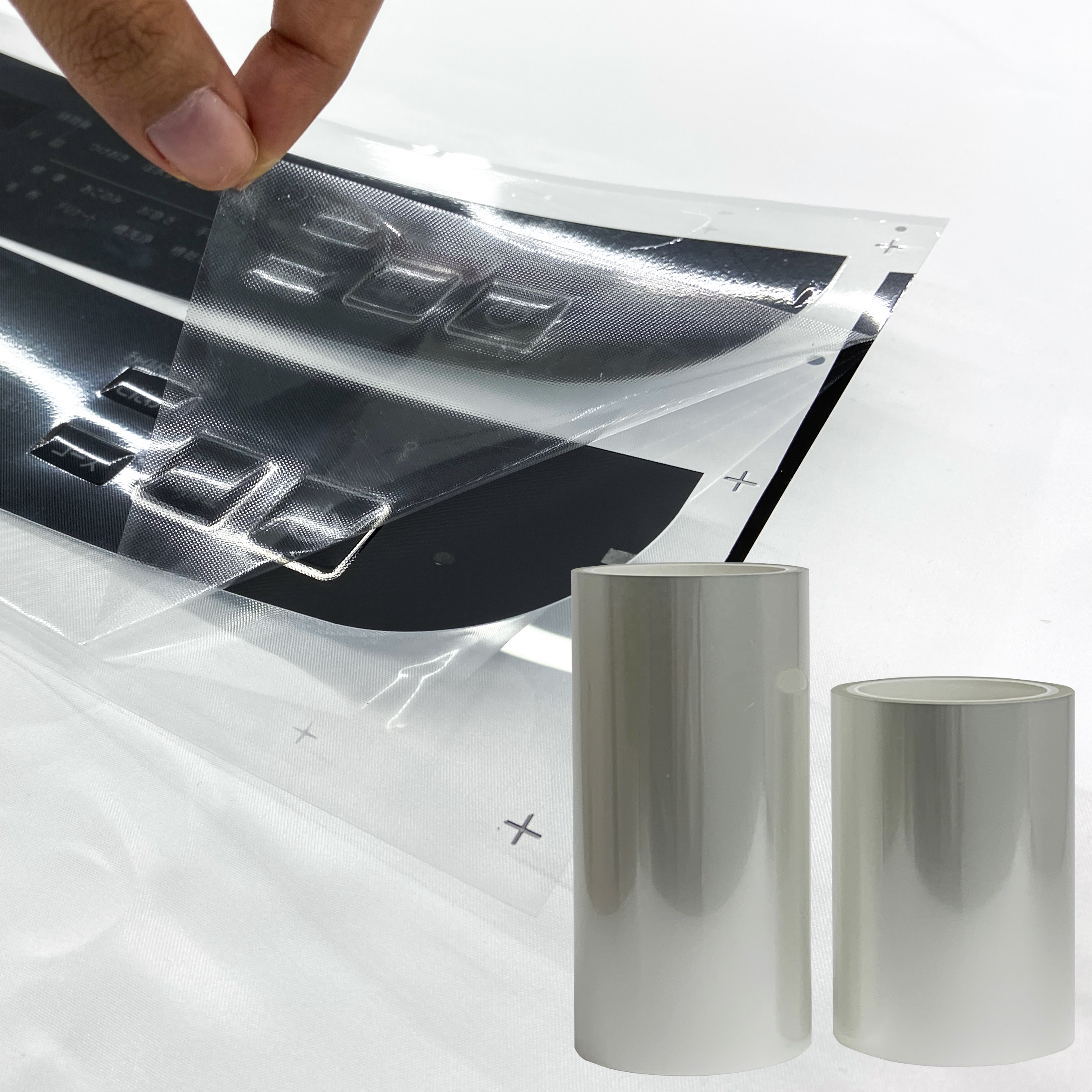 Factory Direct Sales Glossy Waterproof PET Adhesive Soft Protective Film for Electronic Control Panels