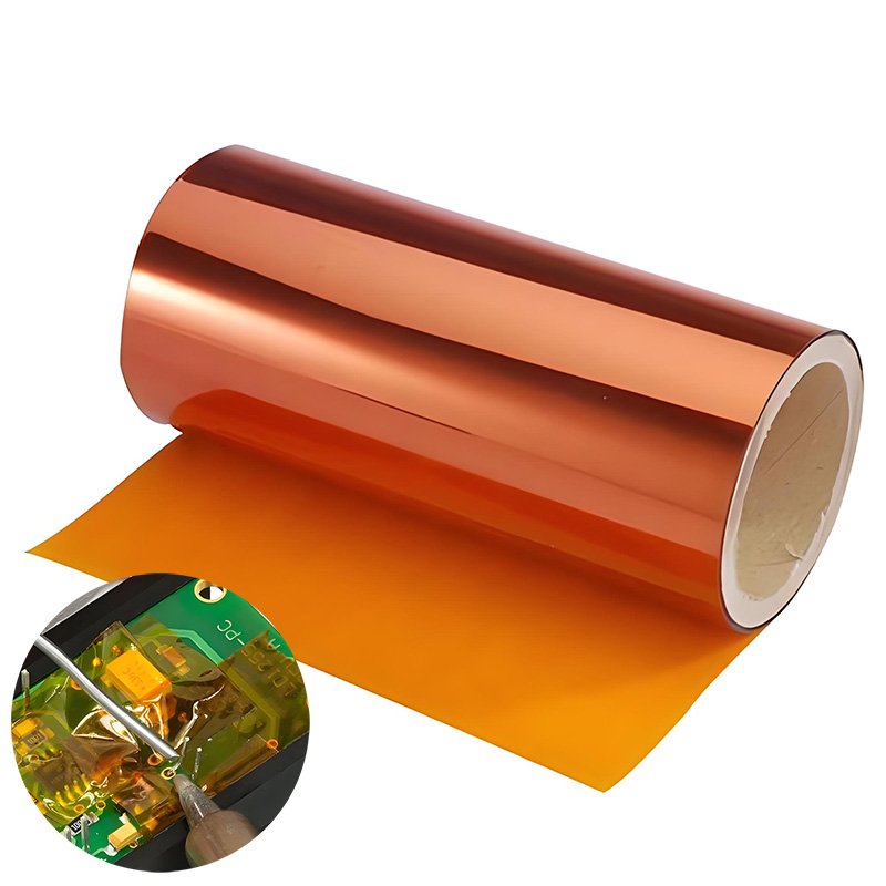 Single Sided Insulation Tape Raw Materials Film Roll Pressure Sensitive Adhesive Tape Polyimide Film Insulation Tape for PCB