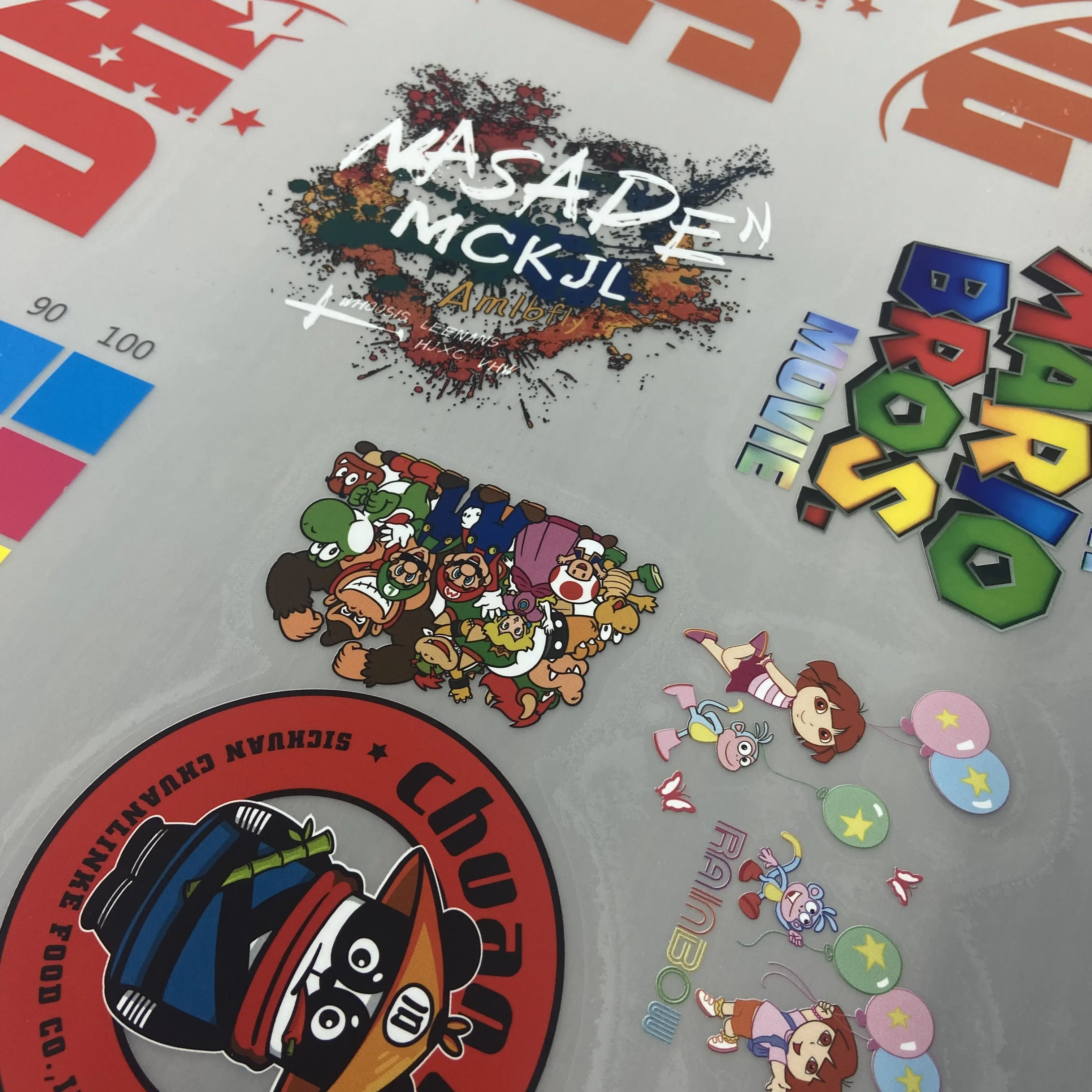 DTF PET Film Roll 75U Thickness Transfer Printed Gravure Heat Transfer Film Sheets for Clothing Application